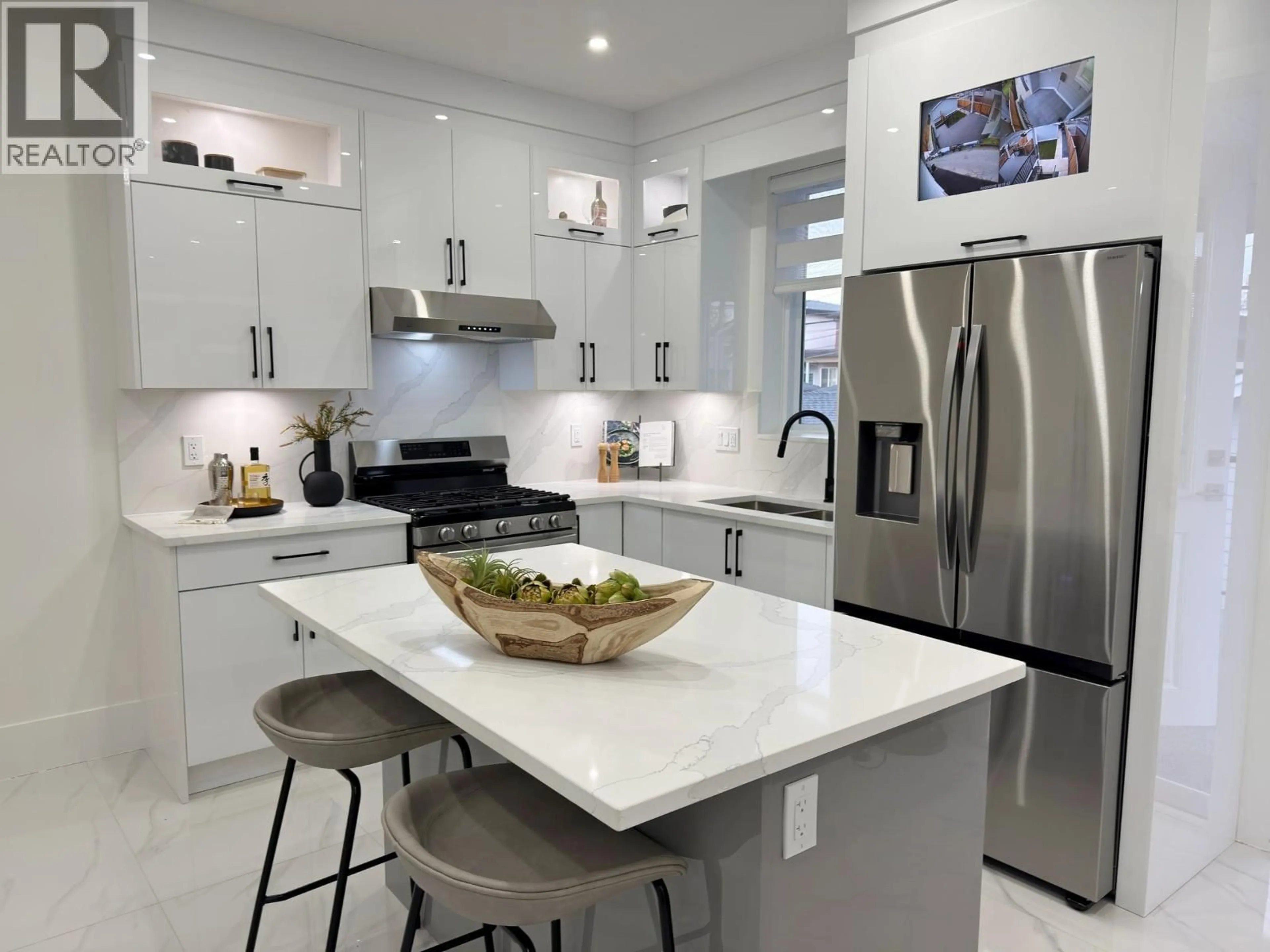 Contemporary kitchen, ceramic/tile floor for 2172 46TH AVENUE, Vancouver British Columbia V5P1P4