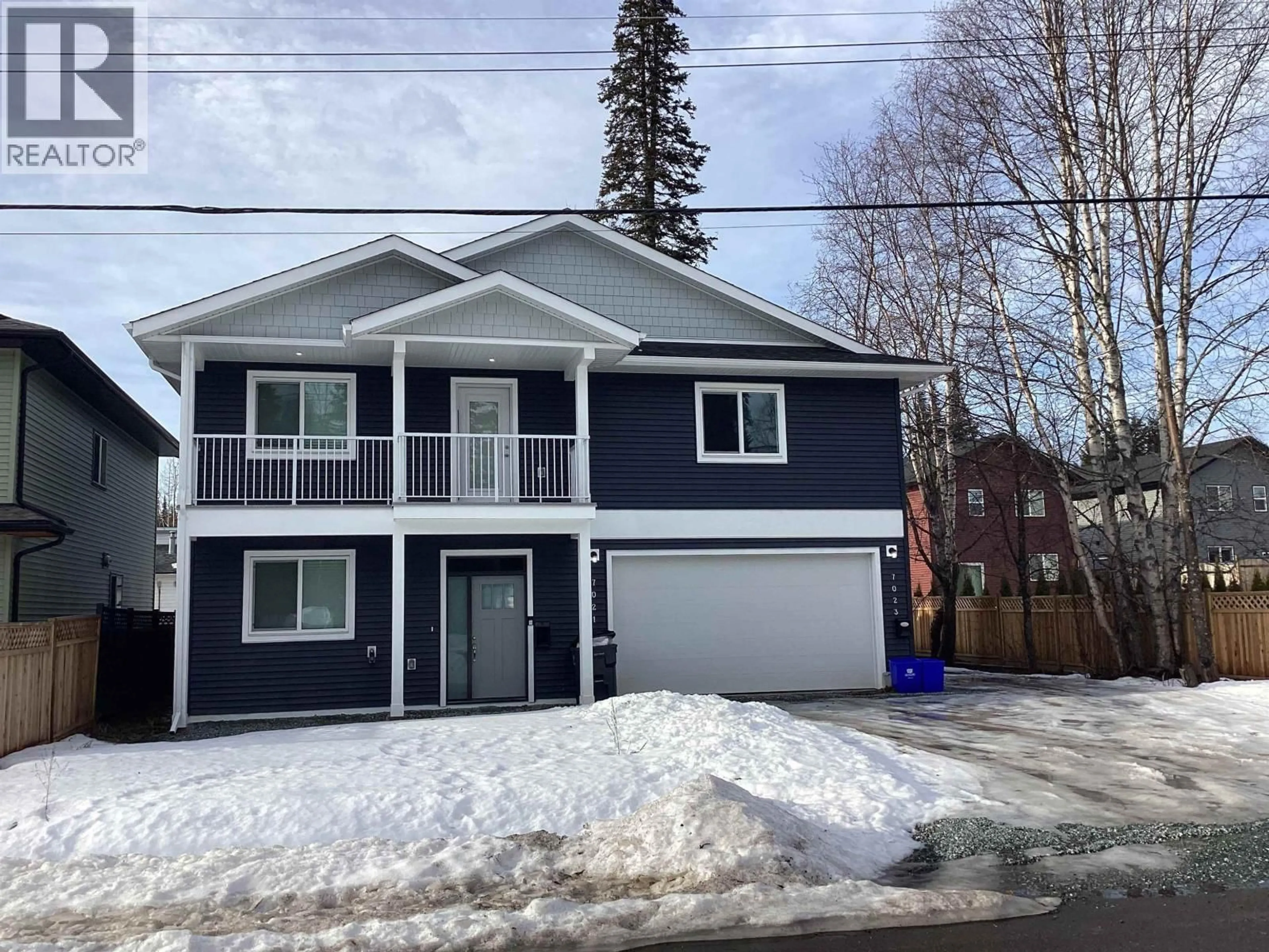 Home with vinyl exterior material, street for 7021 KENNEDY CRESCENT, Prince George British Columbia V2K2P9