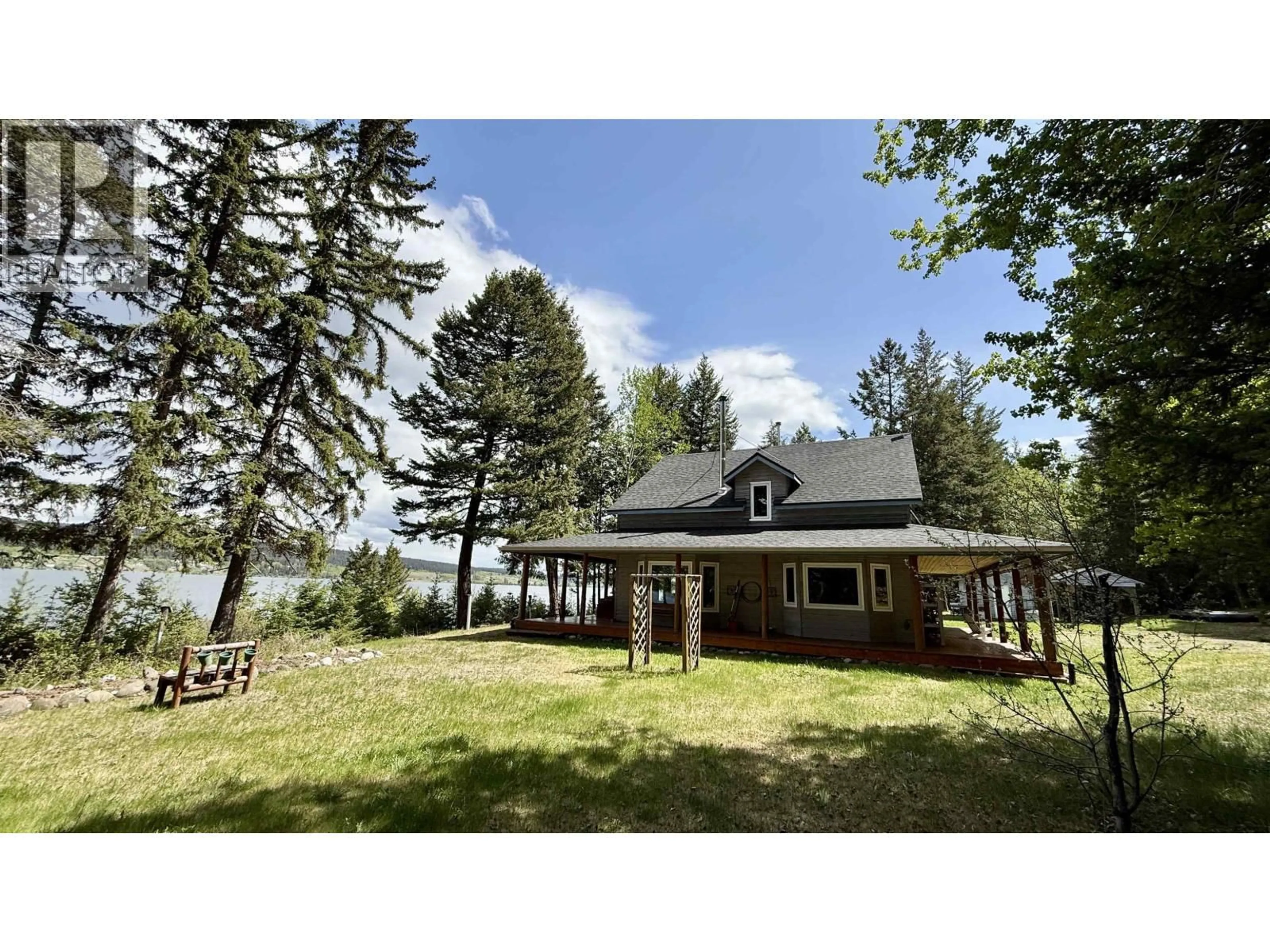 A pic from outside/outdoor area/front of a property/back of a property/a pic from drone, water/lake/river/ocean view for 4460 TATTON-HELENA FS ROAD, Lac La Hache British Columbia V0K1T0