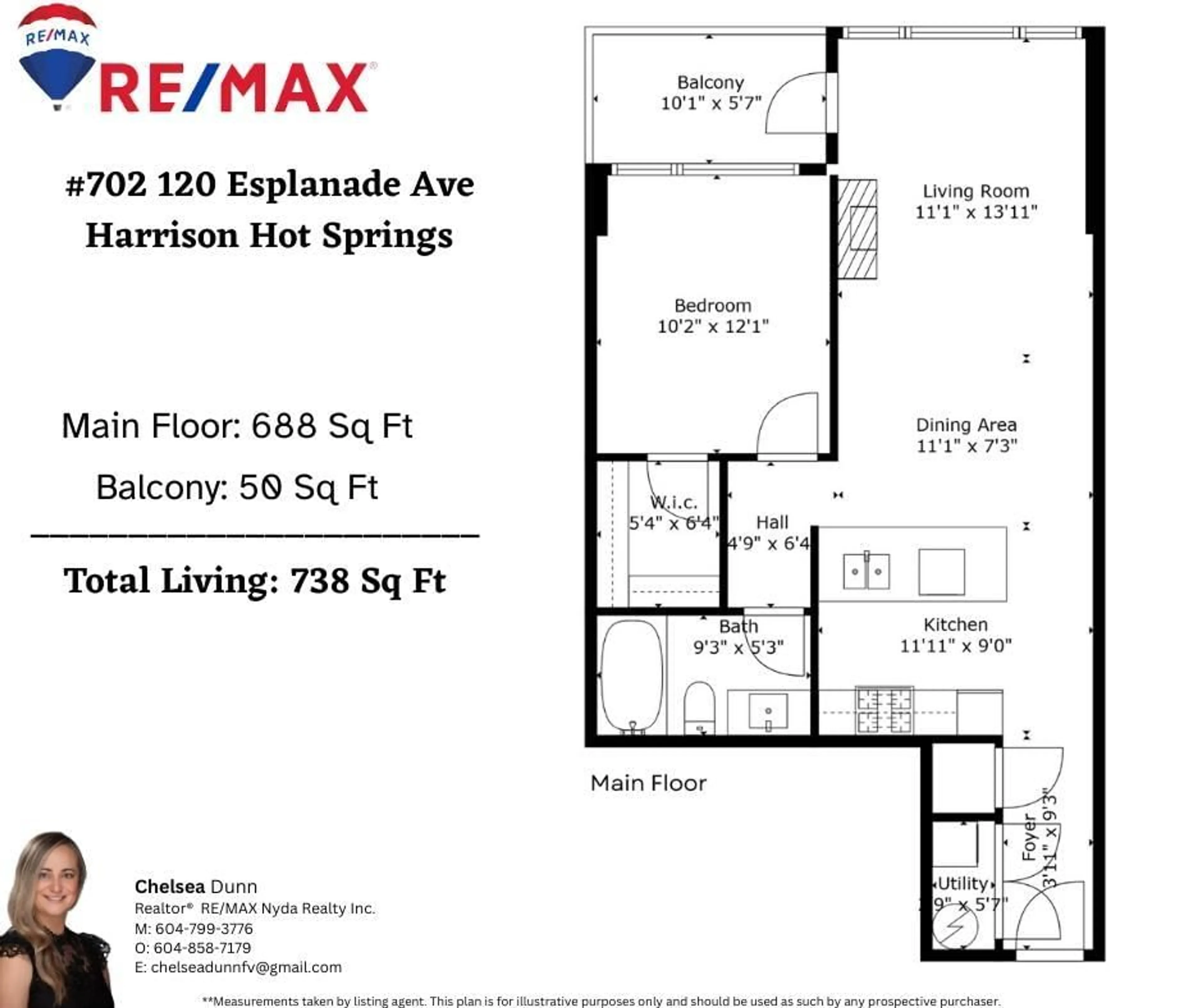 Floor plan for 702 - 120 ESPLANADE AVENUE, Harrison Hot Springs British Columbia V0M1K0