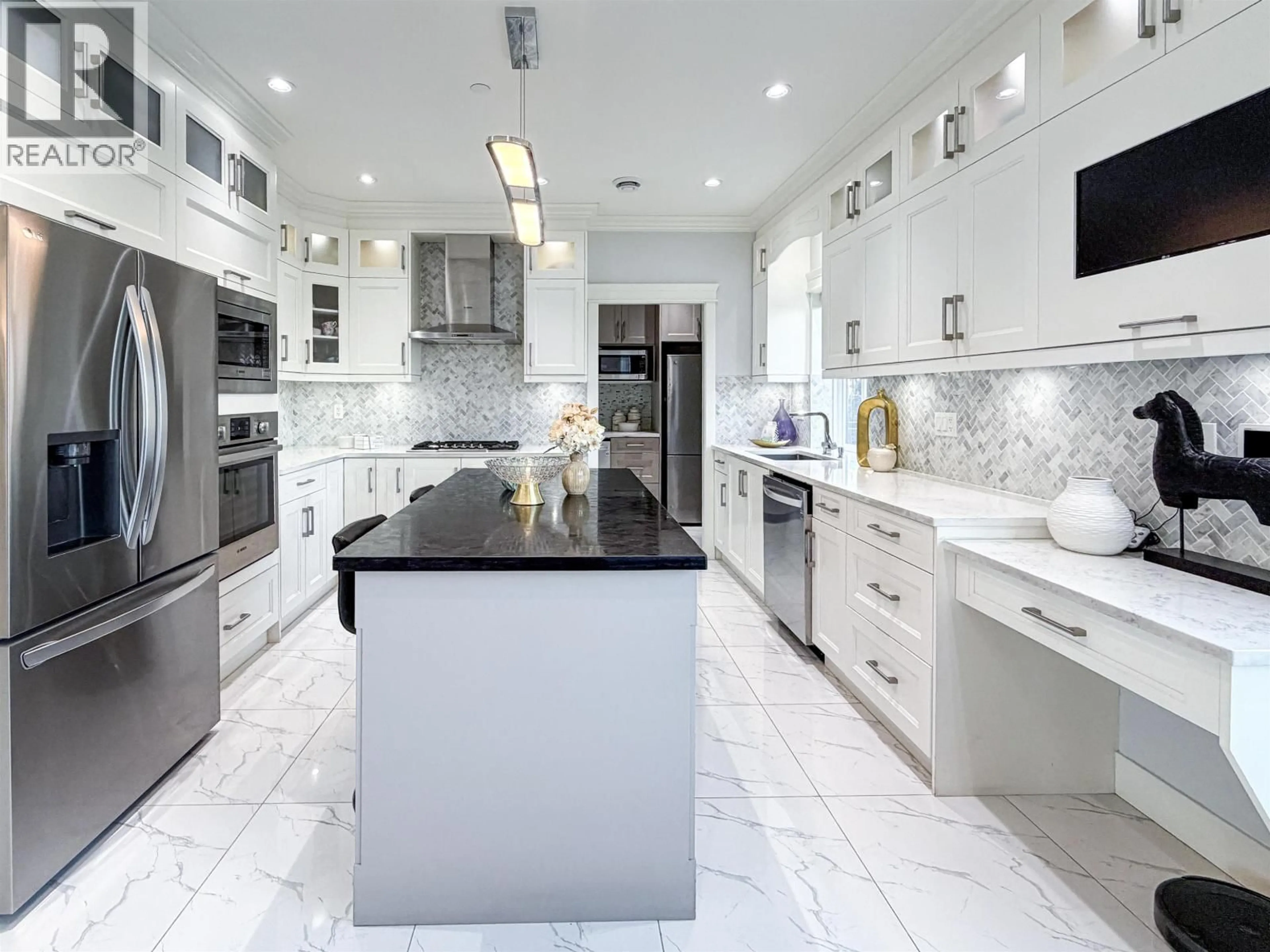 Contemporary kitchen, ceramic/tile floor for 5626 ELIZABETH STREET, Vancouver British Columbia V5Y3J9
