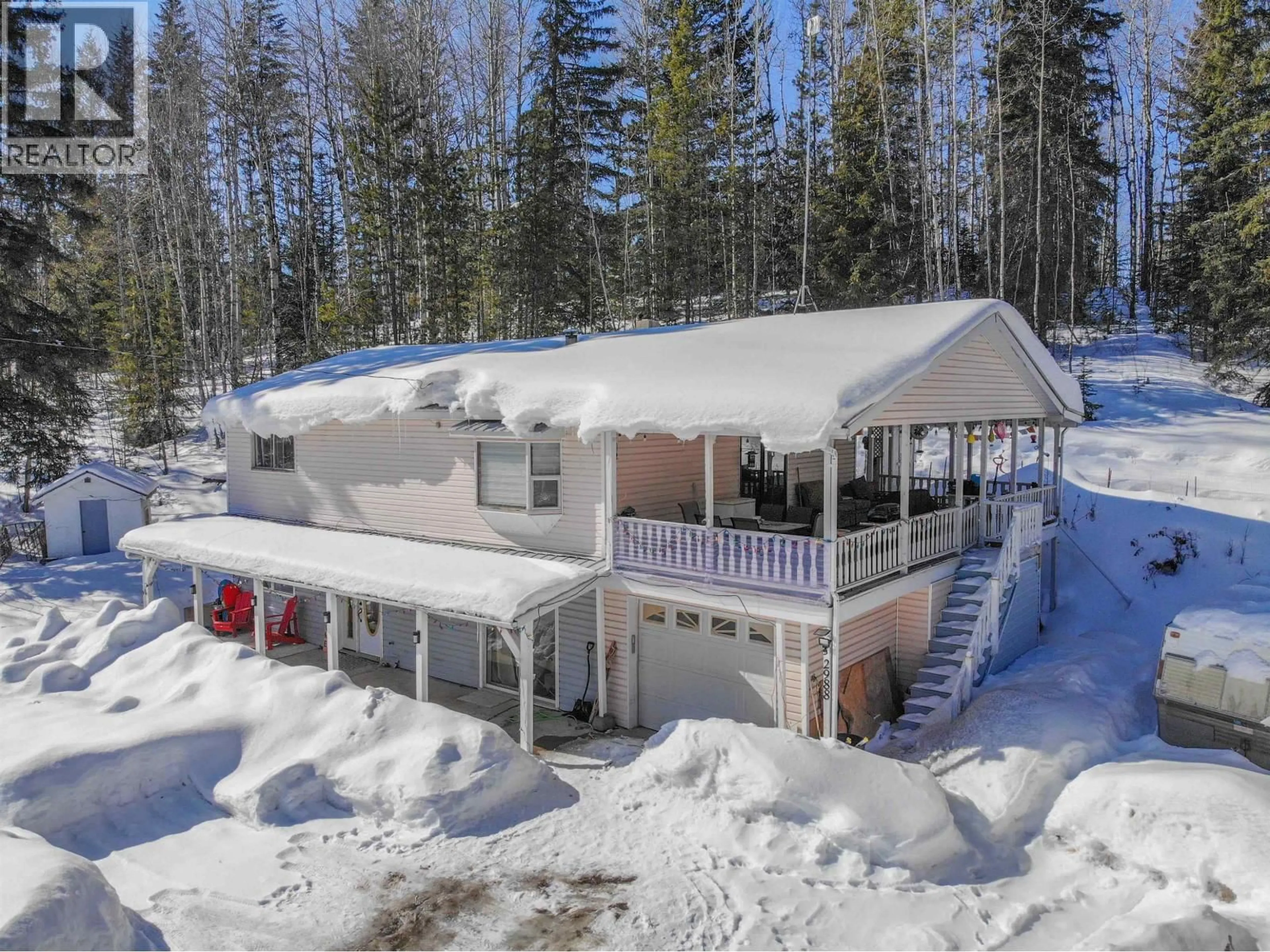 A pic from outside/outdoor area/front of a property/back of a property/a pic from drone, unknown for 2988 NAZKO ROAD, Quesnel British Columbia V2J7E9