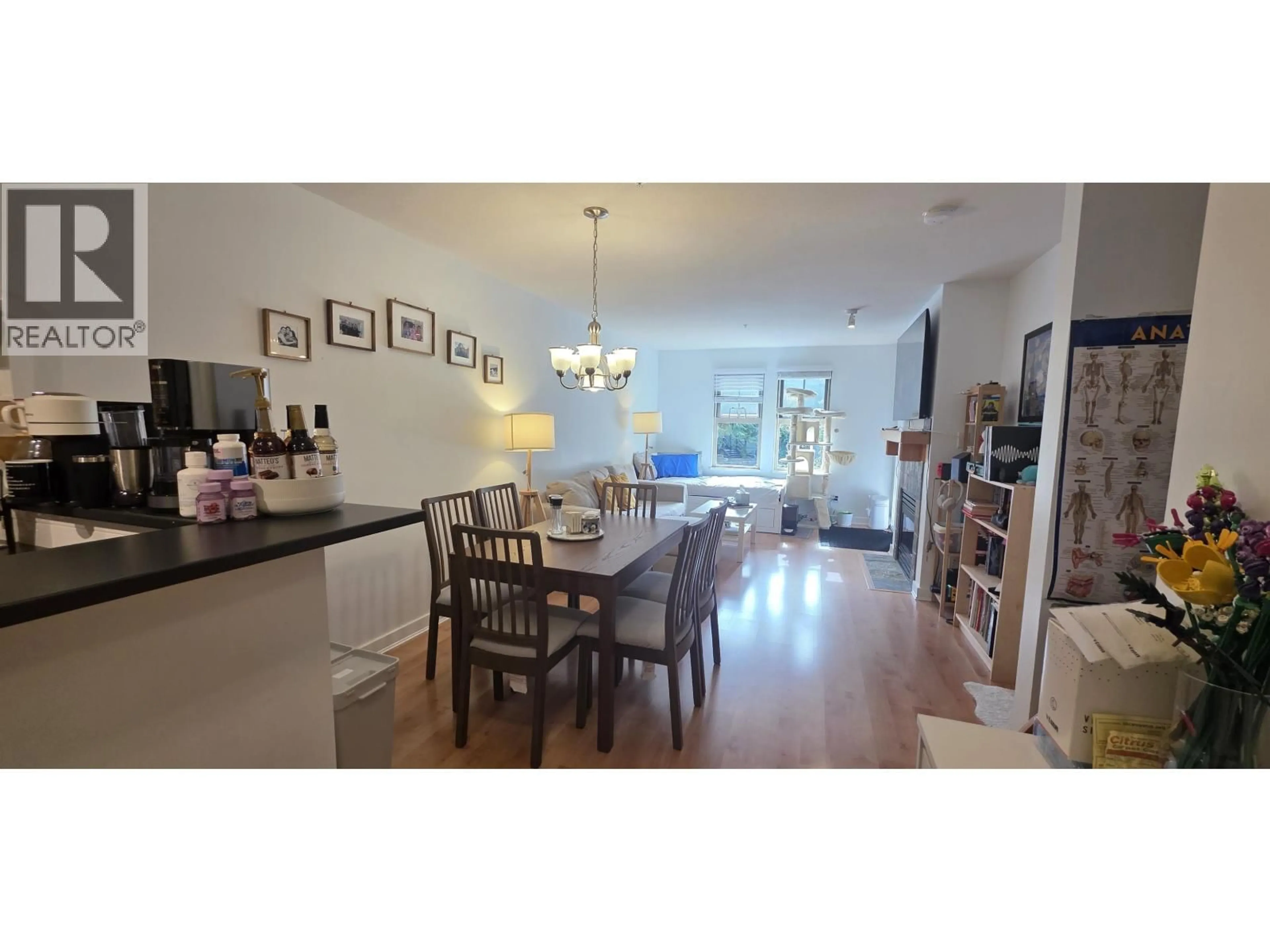 Dining room, wood/laminate floor for 201 - 15 SMOKEY SMITH PLACE, New Westminster British Columbia V3L5V7