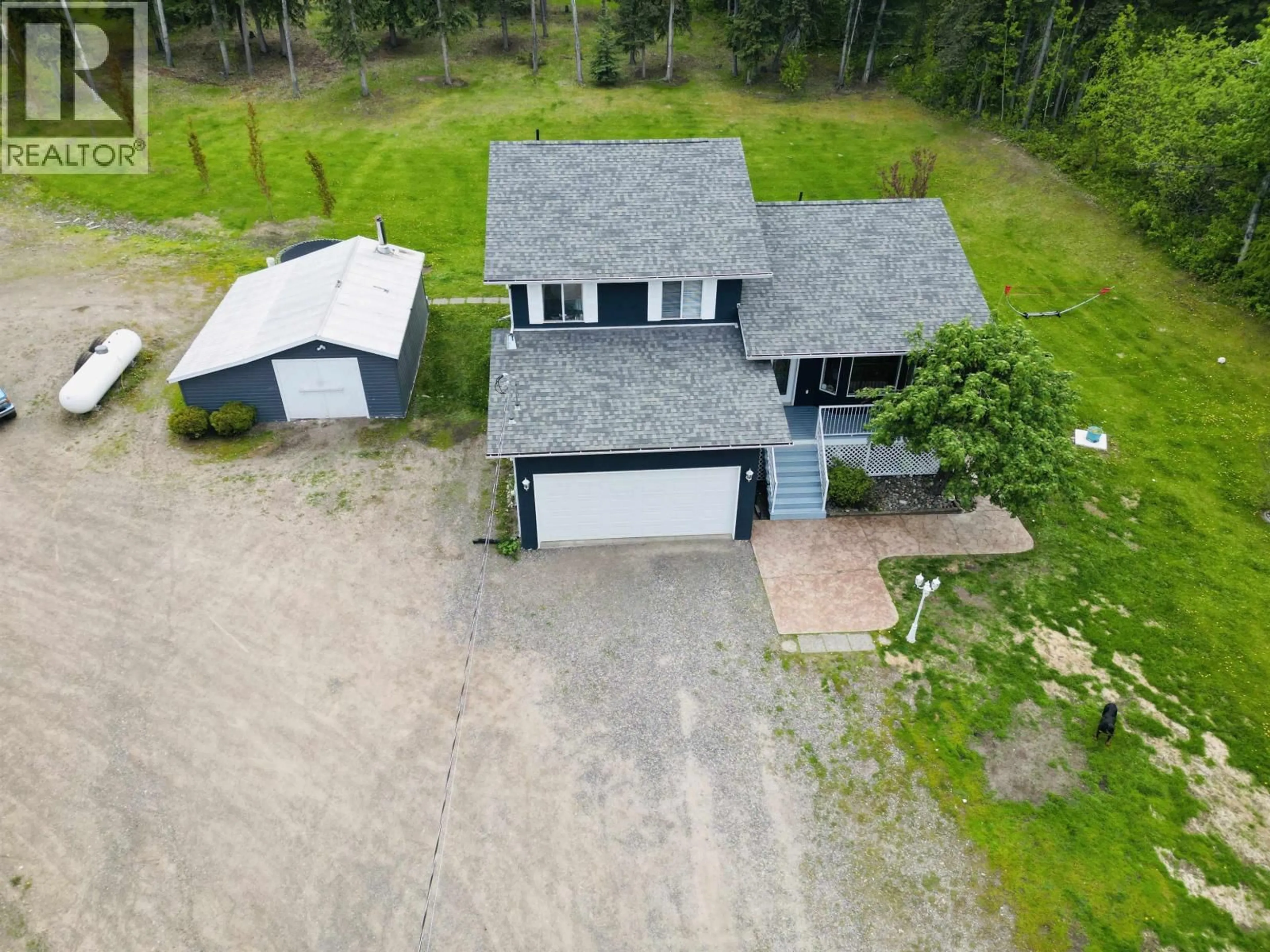 A pic from outside/outdoor area/front of a property/back of a property/a pic from drone, building for 415 BEACH ROAD, Burns Lake British Columbia V0J1E2