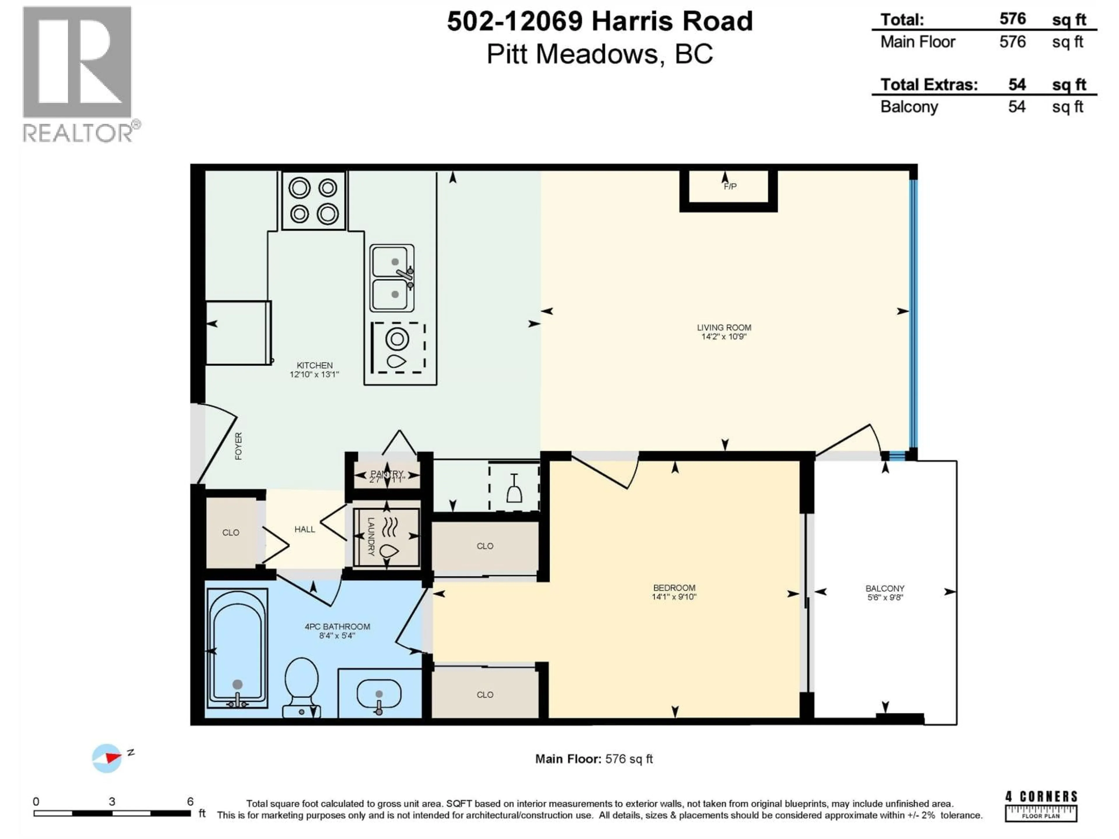 Floor plan for 502 - 12069 HARRIS ROAD, Pitt Meadows British Columbia V3Y0C8