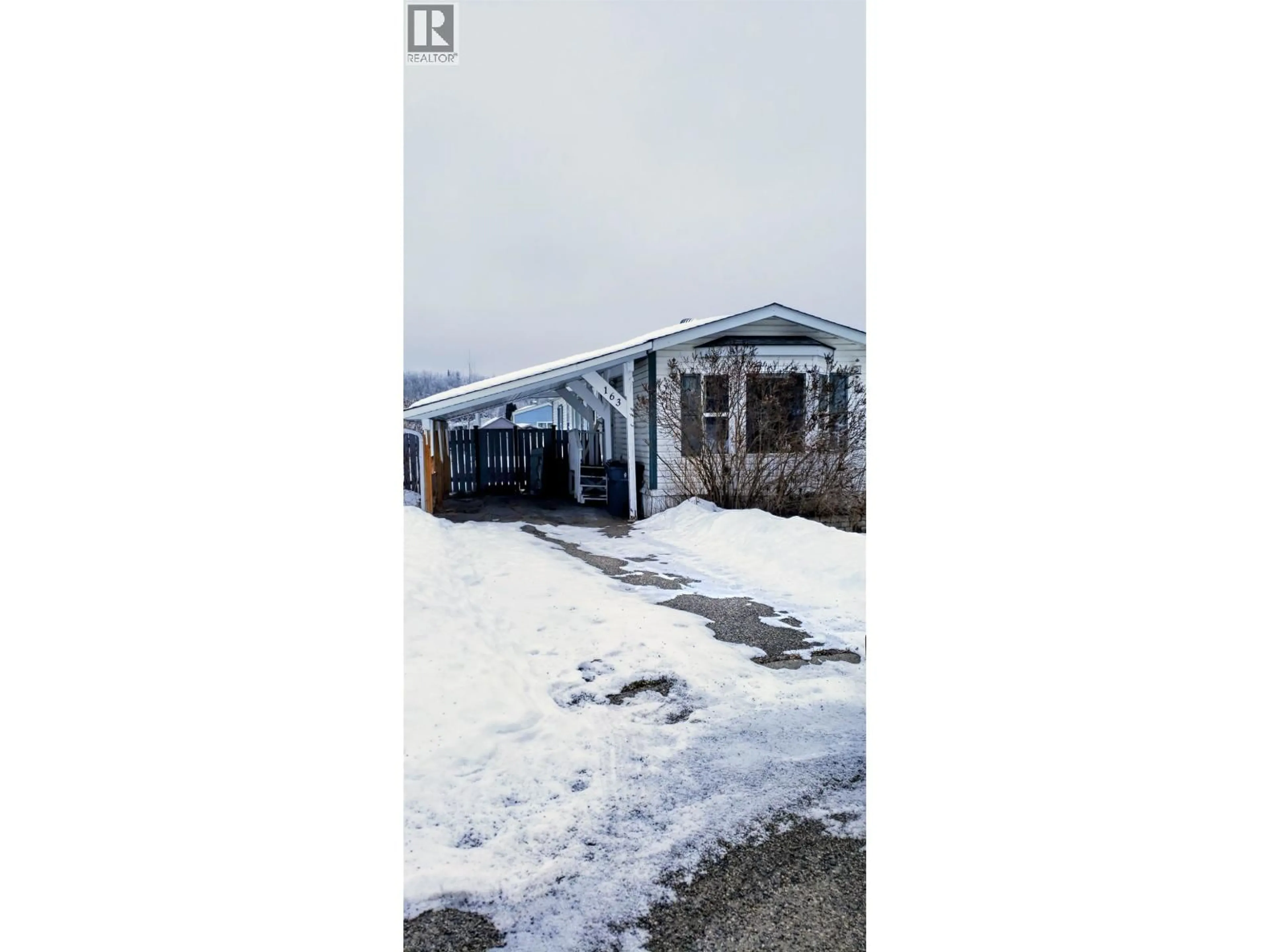 A pic from outside/outdoor area/front of a property/back of a property/a pic from drone, unknown for 163 - 2500 GRANT ROAD, Prince George British Columbia V2K4X9