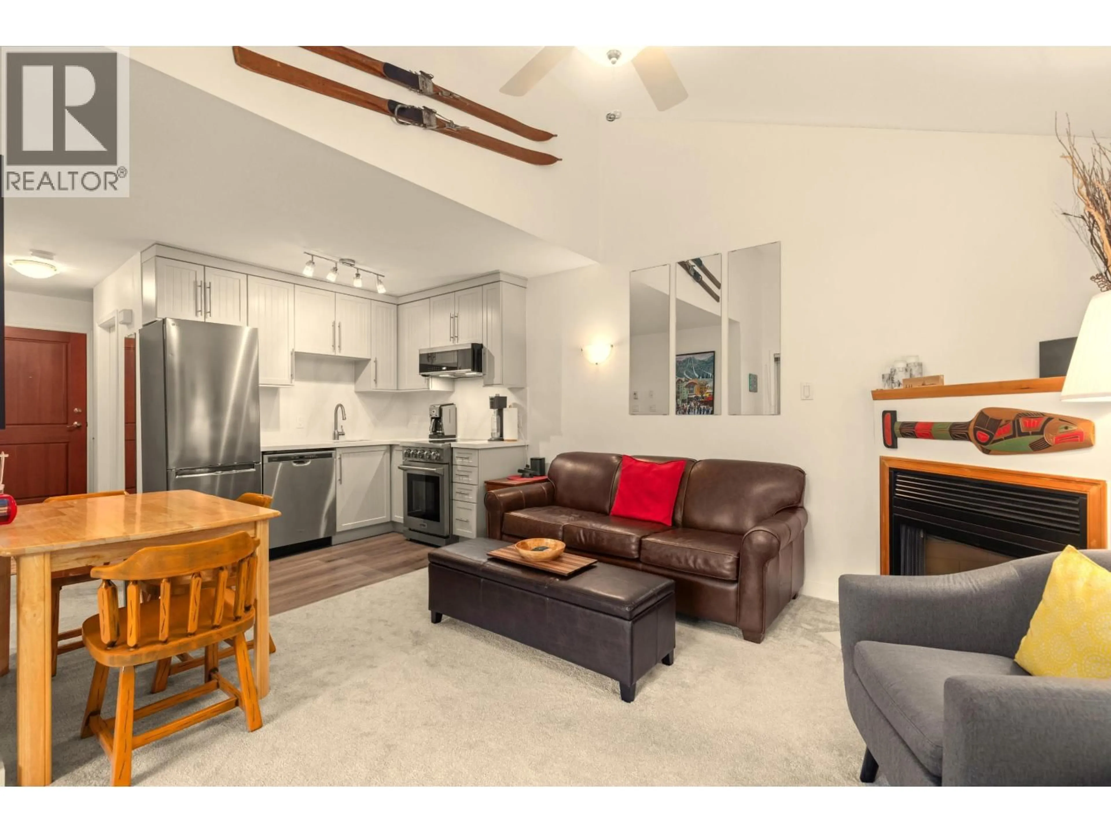 Living room with furniture, unknown for 216 - 3070 HILLCREST DRIVE, Whistler British Columbia V8E0V1