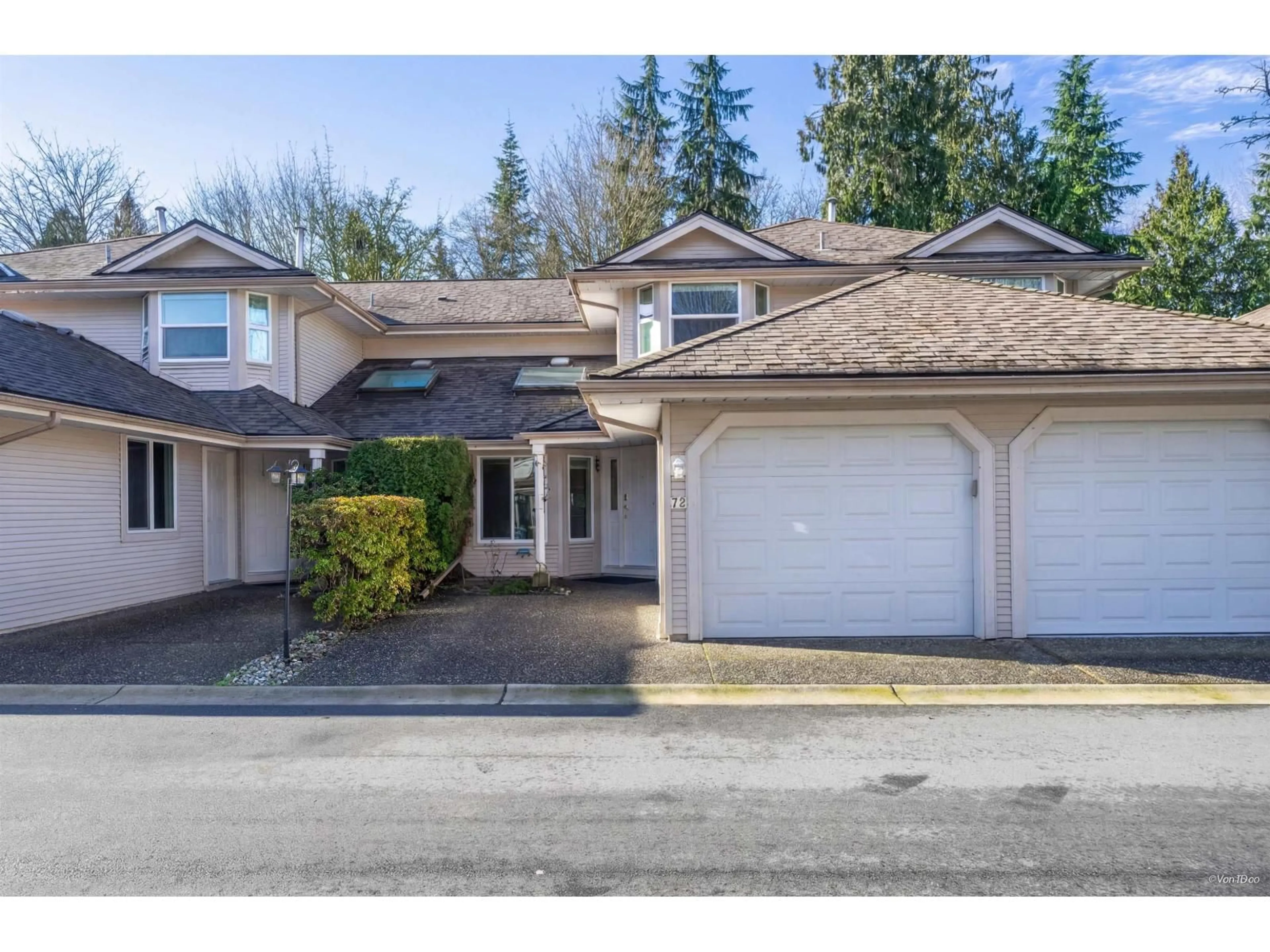 A pic from outside/outdoor area/front of a property/back of a property/a pic from drone, street for 73 - 9045 WALNUT GROVE DRIVE, Langley British Columbia V1M2E1
