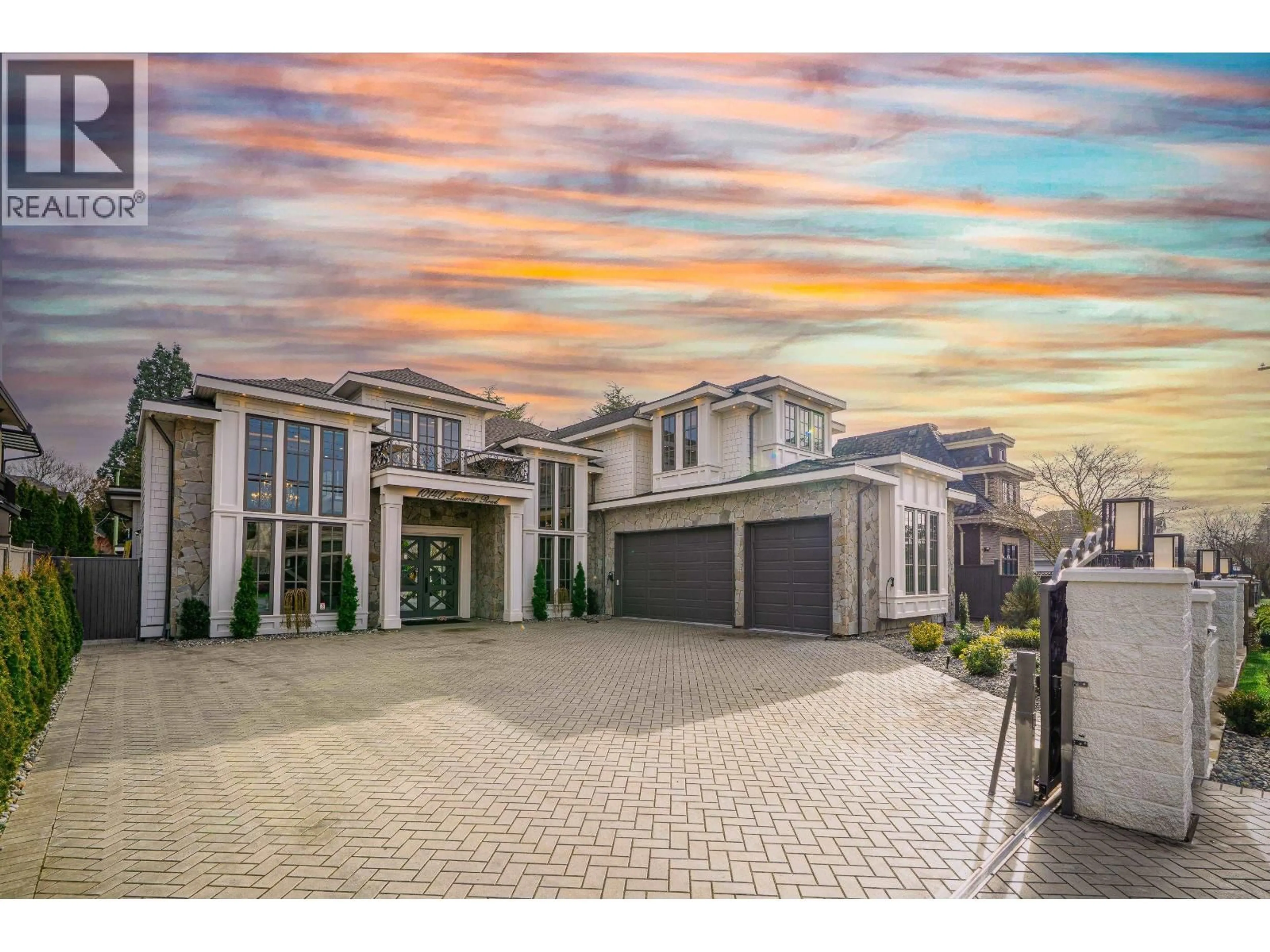 A pic from outside/outdoor area/front of a property/back of a property/a pic from drone, street for 10140 LEONARD ROAD, Richmond British Columbia V7A2N3