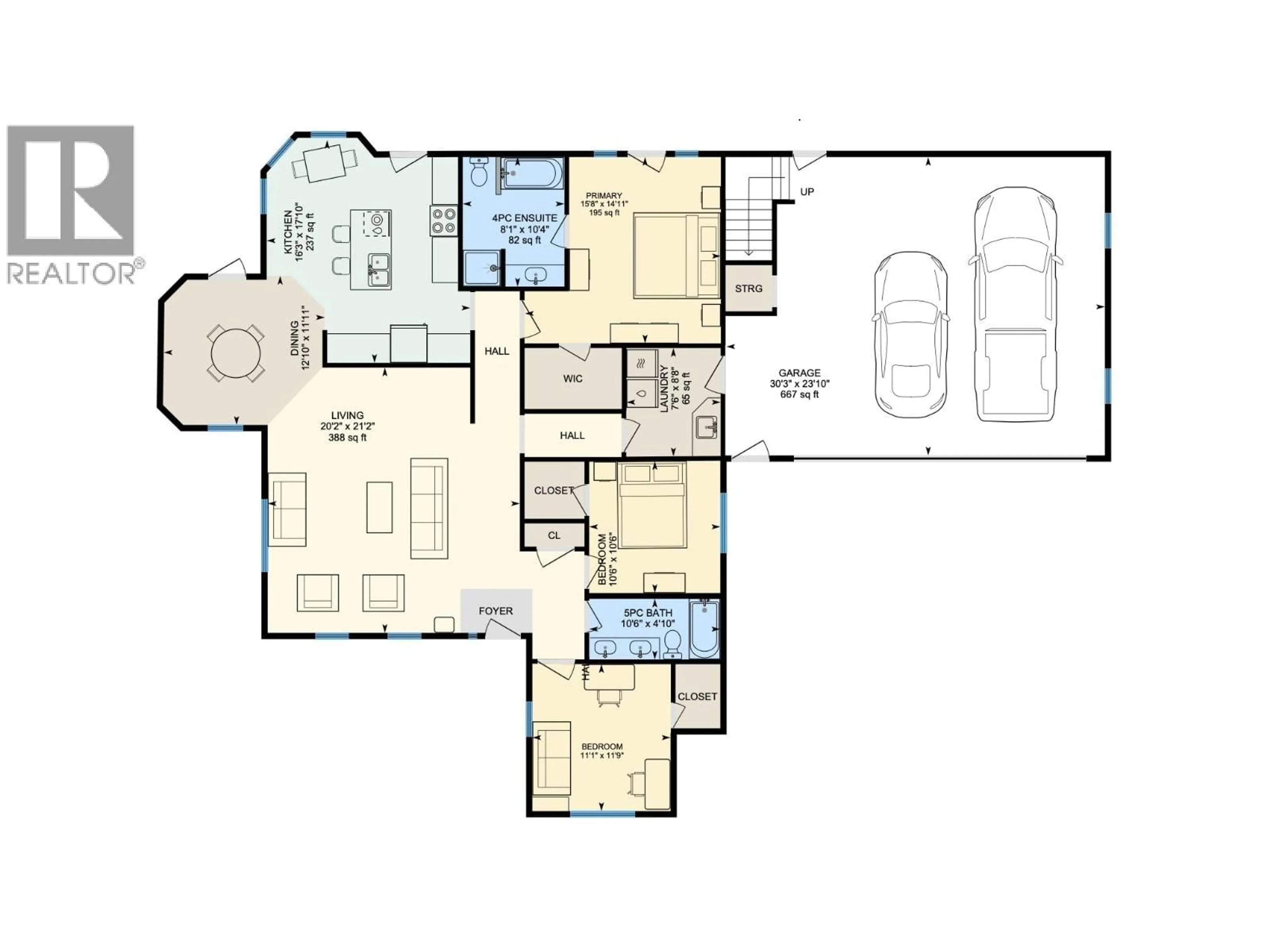 Floor plan for 5352 QUA PLACE, 108 Mile Ranch British Columbia V0K2Z0