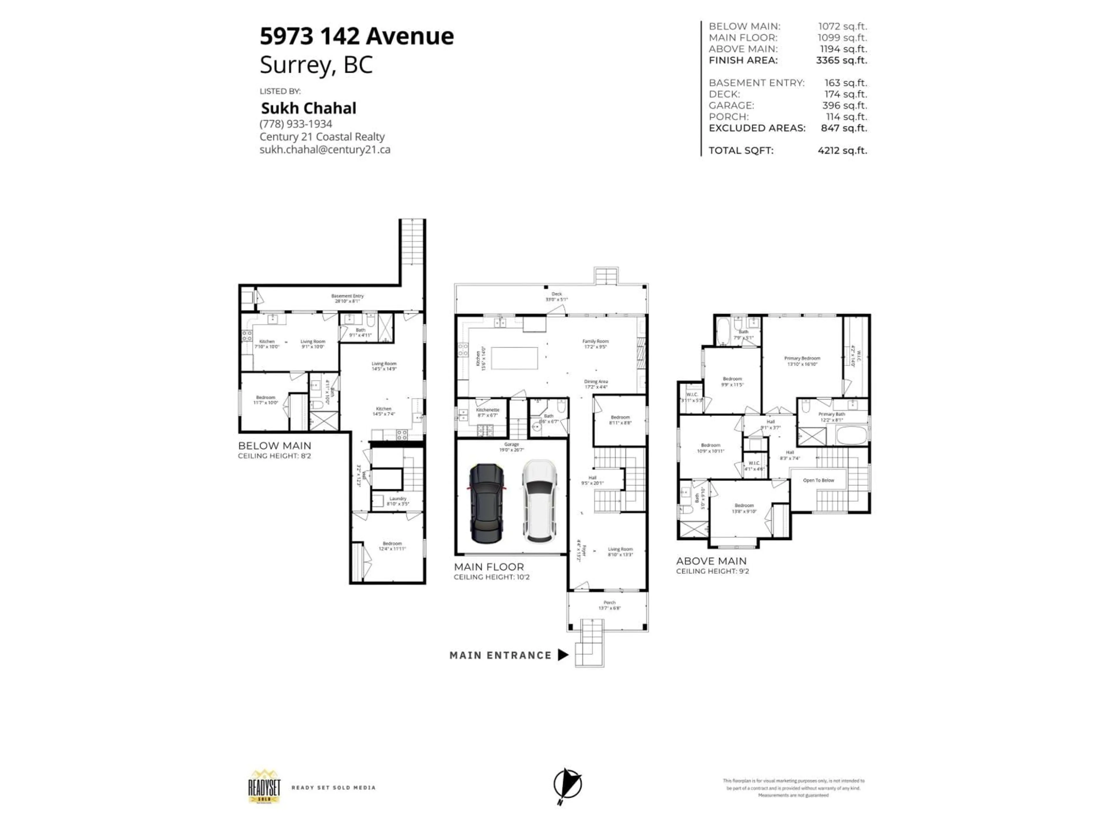 Floor plan for 5973 142 STREET, Surrey British Columbia V3X1C5