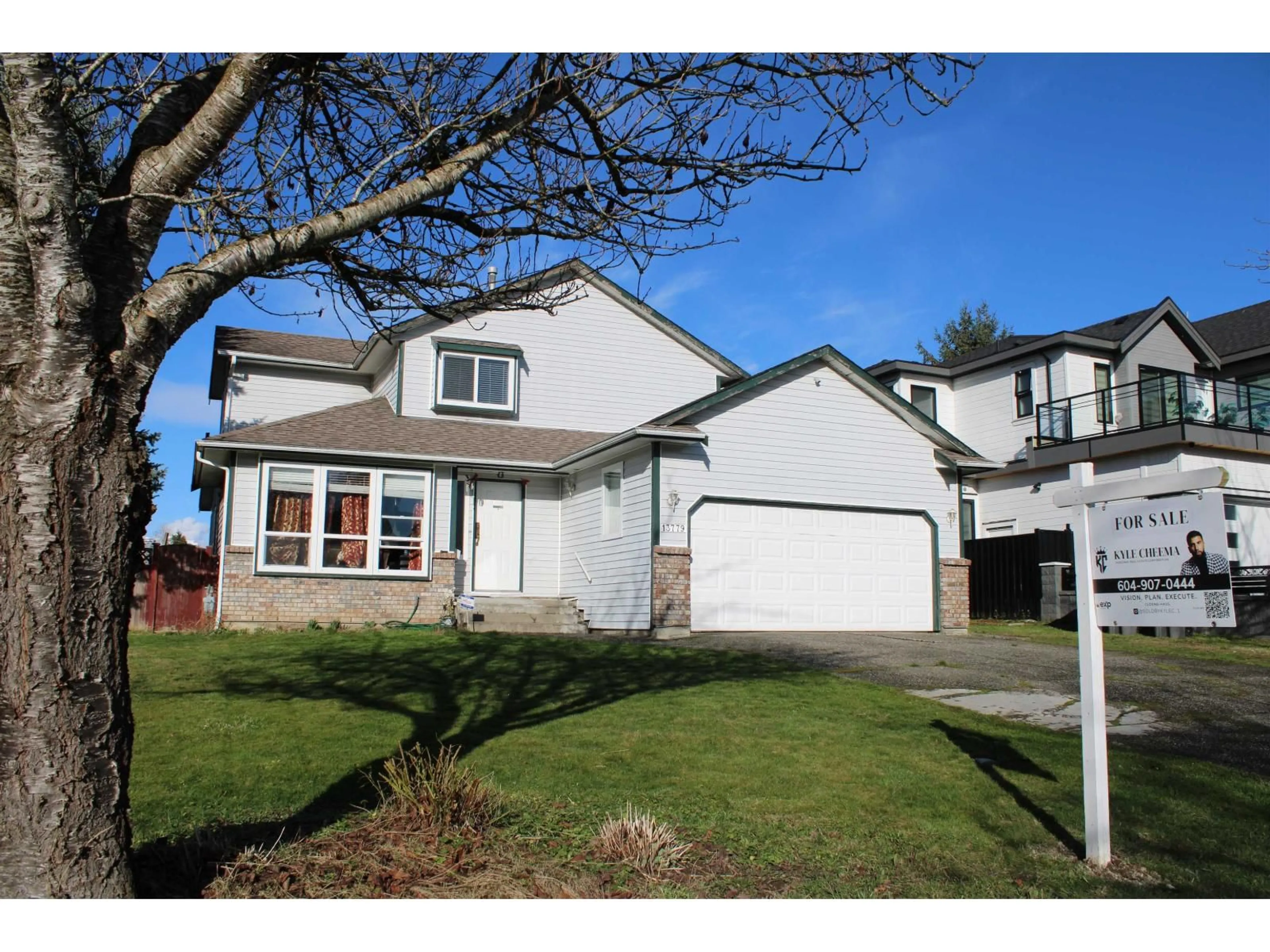 Home with vinyl exterior material, street for 13779 90 AVENUE, Surrey British Columbia V3V7N6