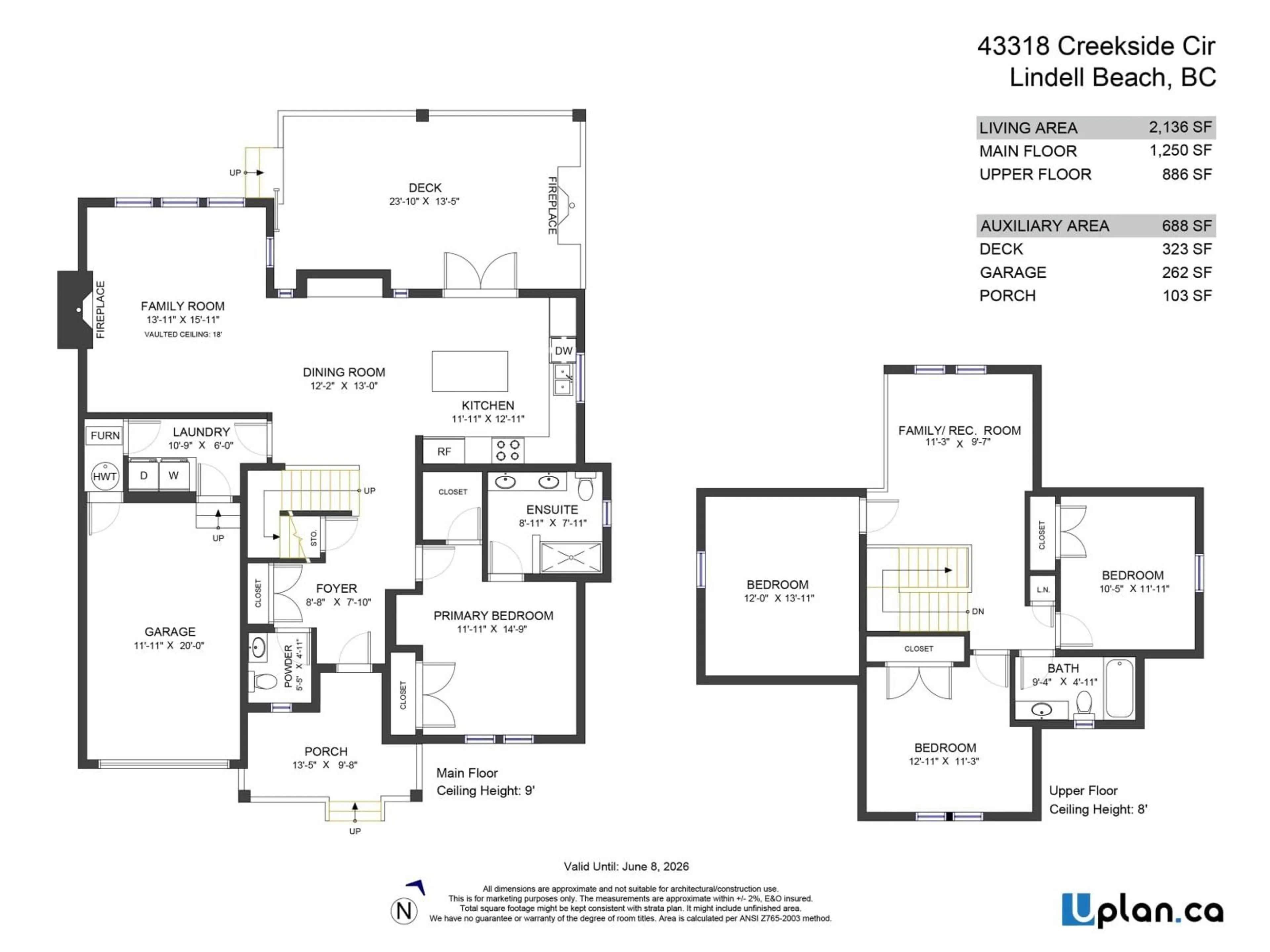 Floor plan for 43318 CREEKSIDE CIRCLE, Chilliwack British Columbia V2R0Z4