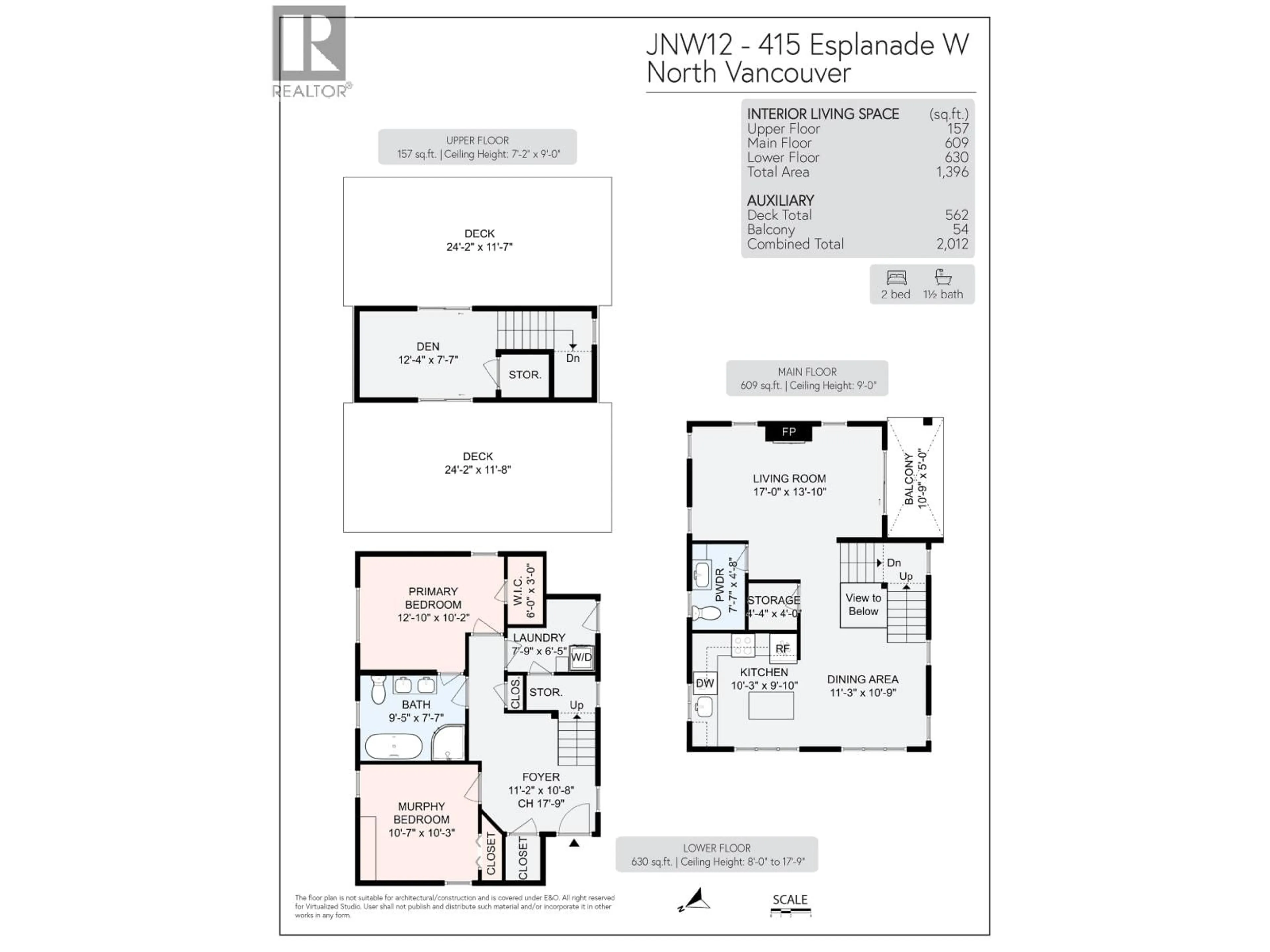 Floor plan for JNW04 - 415 ESPLANADE W, North Vancouver British Columbia V7M1A7