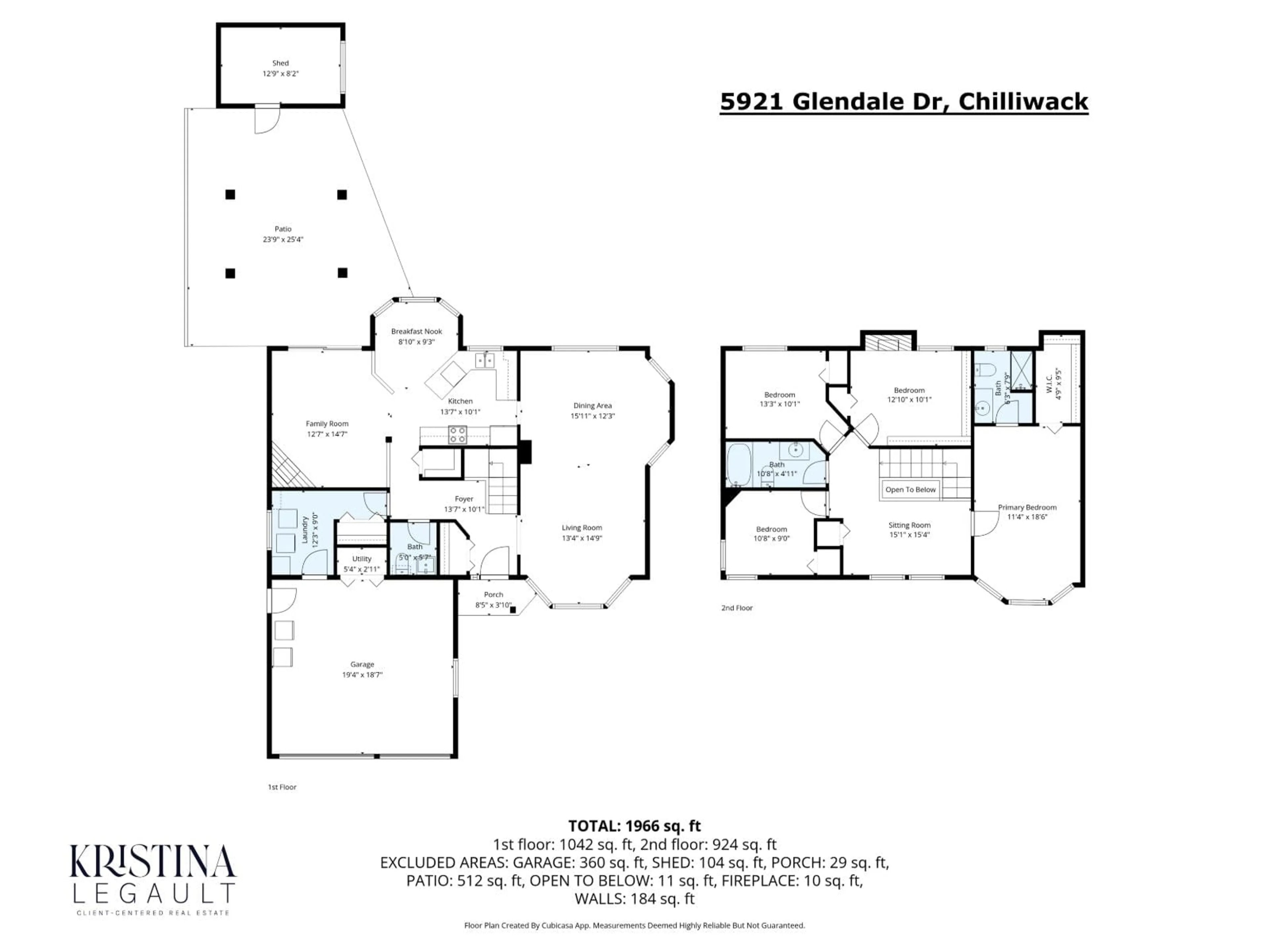Floor plan for 5921 GLENDALE DRIVE, Chilliwack British Columbia V2R3A5