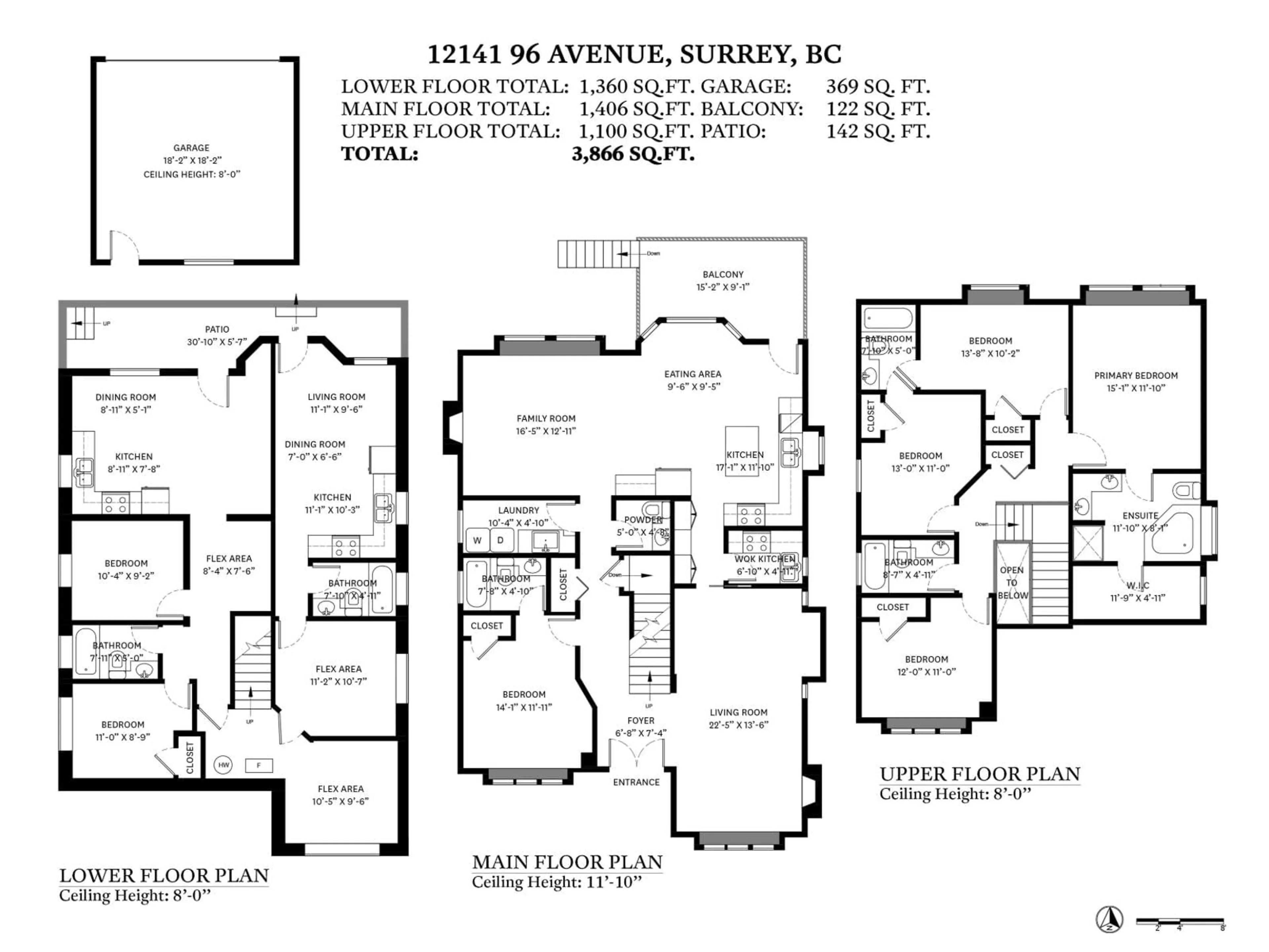 Floor plan for 12141 96 AVENUE, Surrey British Columbia V3V1W5