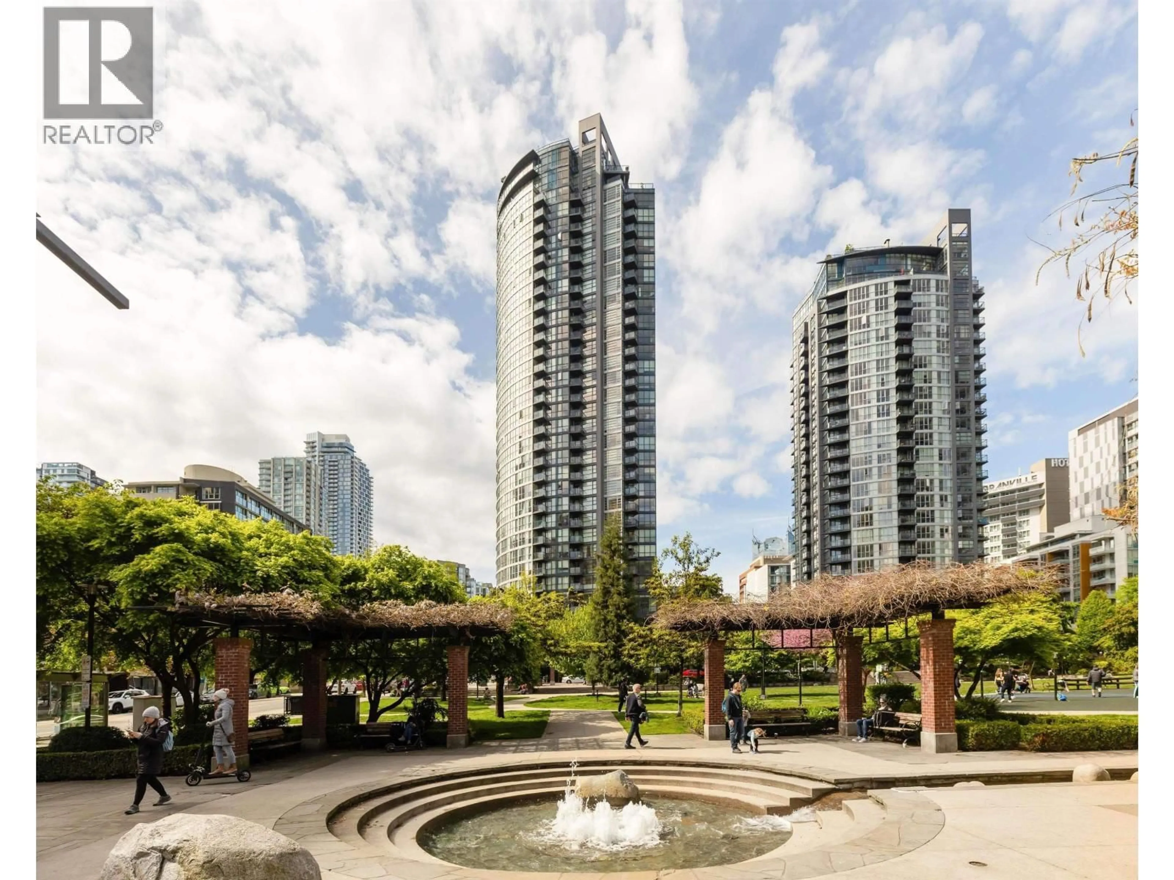 Patio, city buildings view from balcony for 1808 - 1199 SEYMOUR STREET, Vancouver British Columbia V6B1K3