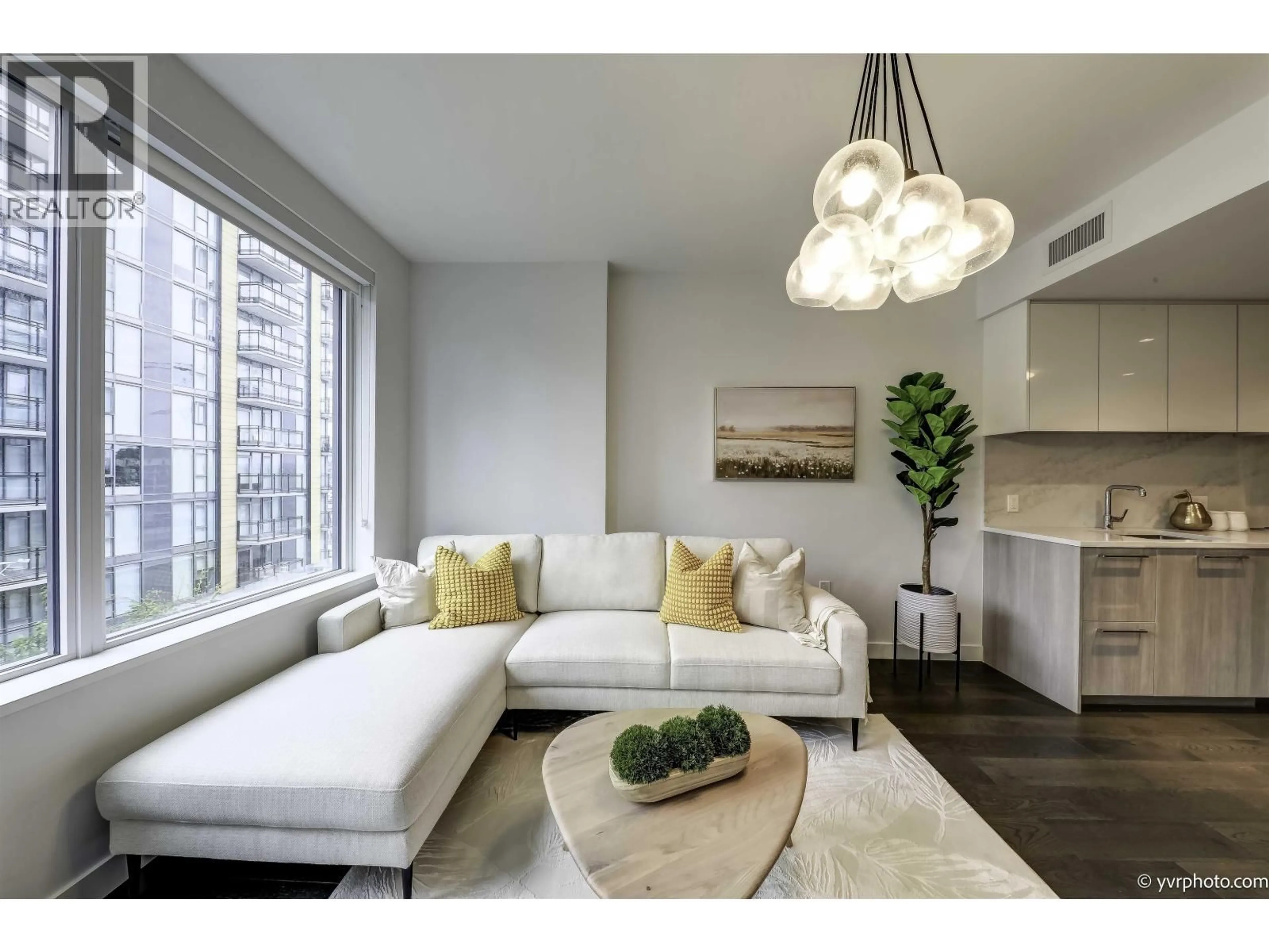 Living room with furniture, unknown for 807 - 8160 MCMYN WAY, Richmond British Columbia V6X0V2