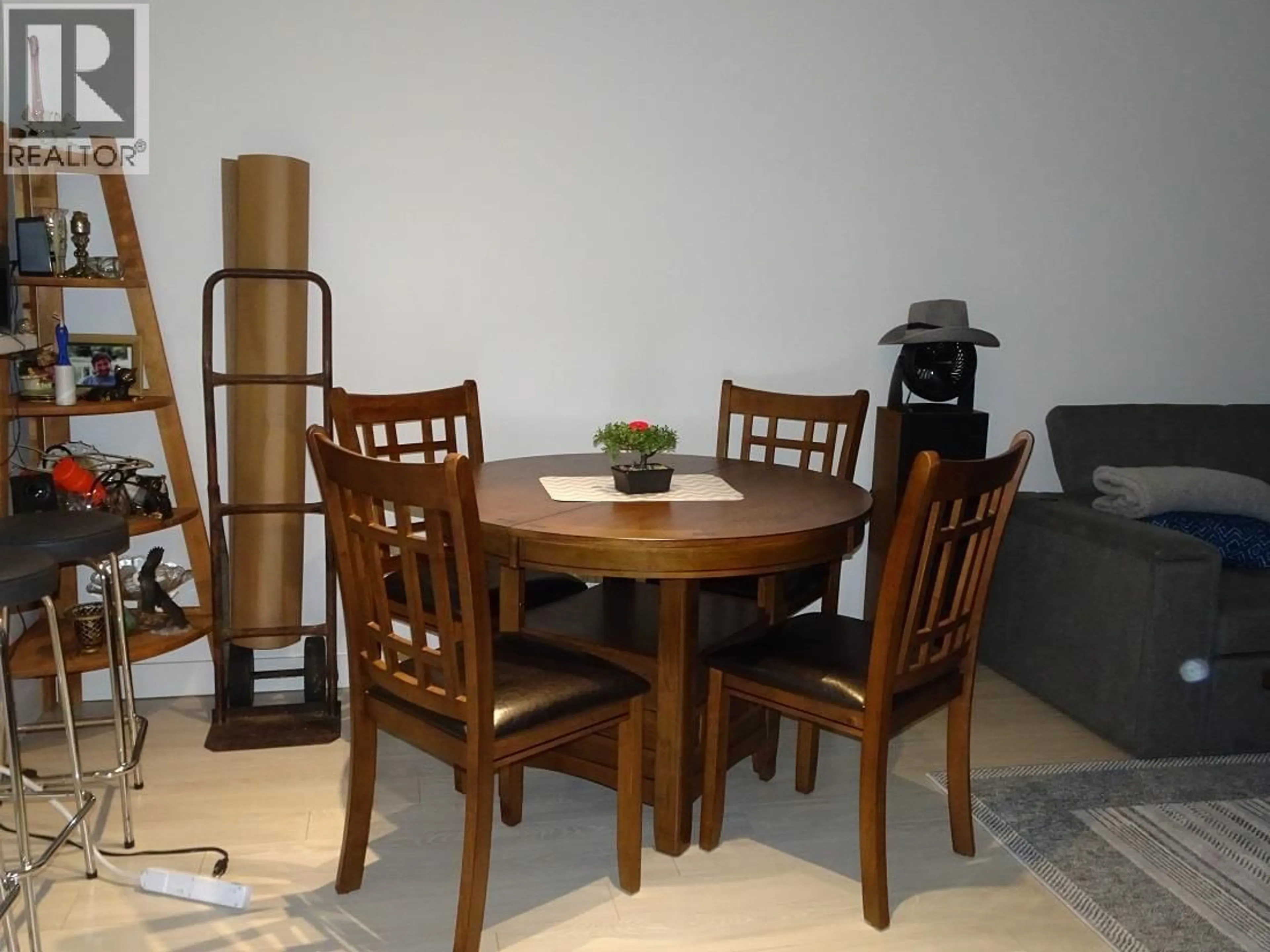 Dining room, wood/laminate floor for 206 - 3660 VANNESS AVENUE, Vancouver British Columbia V5R6H8