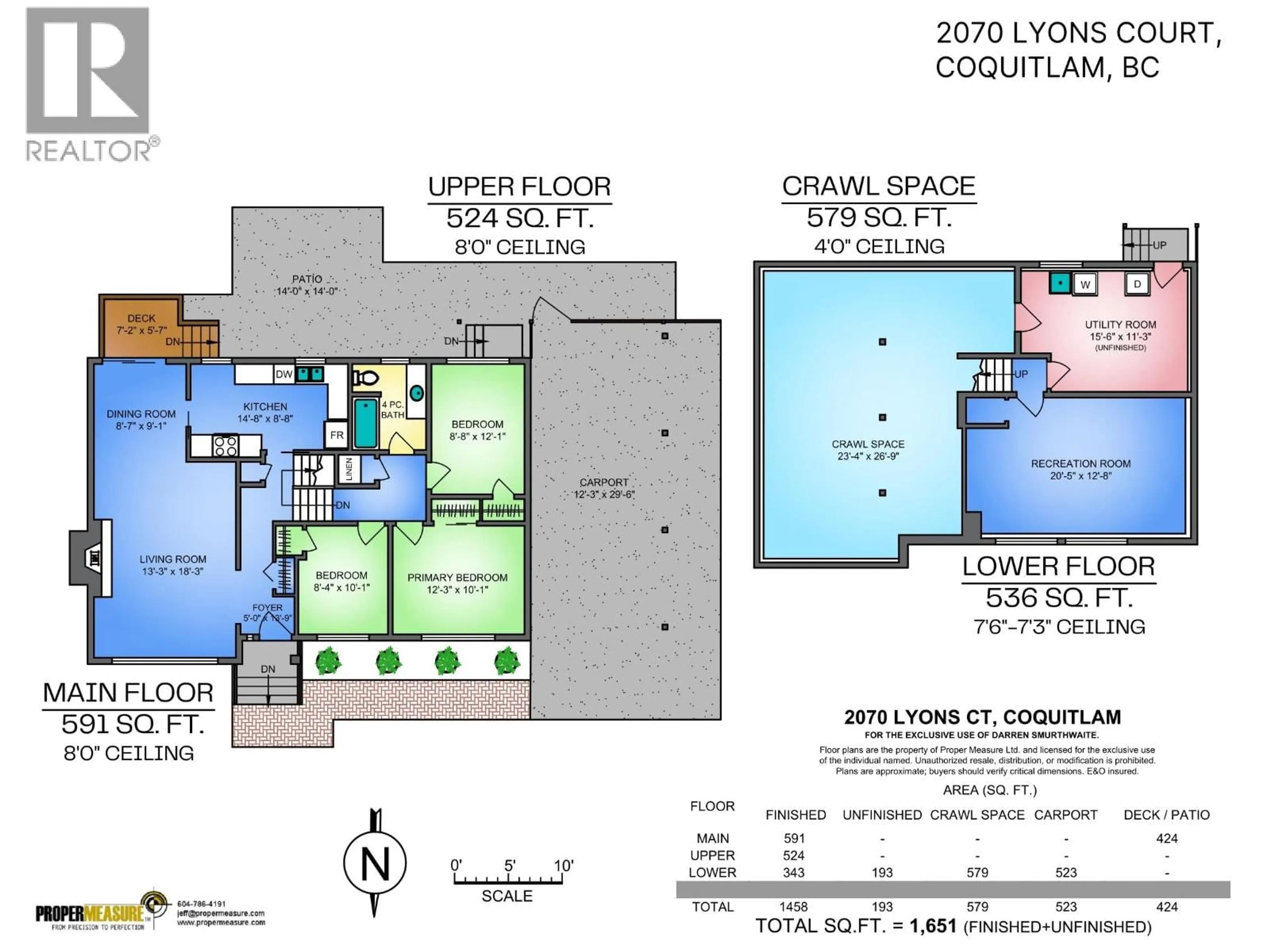 Floor plan for 2070 LYONS COURT, Coquitlam British Columbia V3J3L7