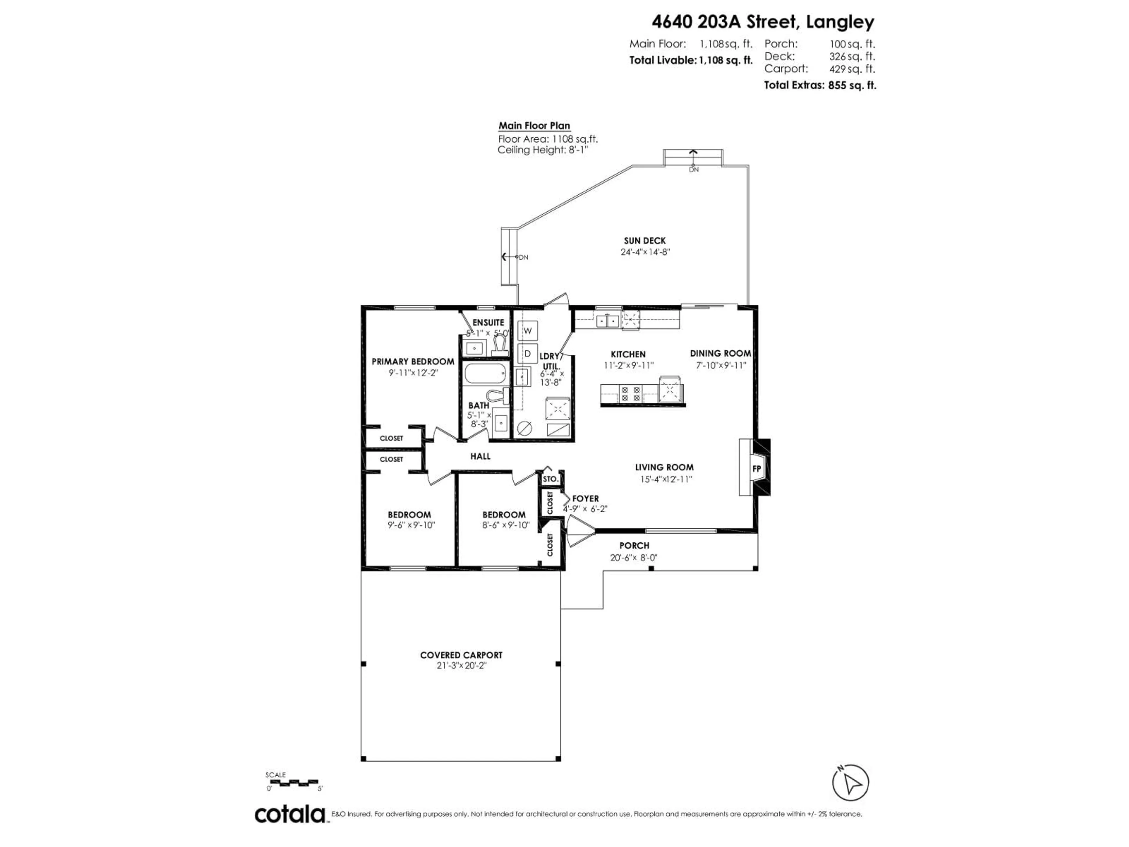 Floor plan for 4640 203A STREET, Langley British Columbia V3A5K1