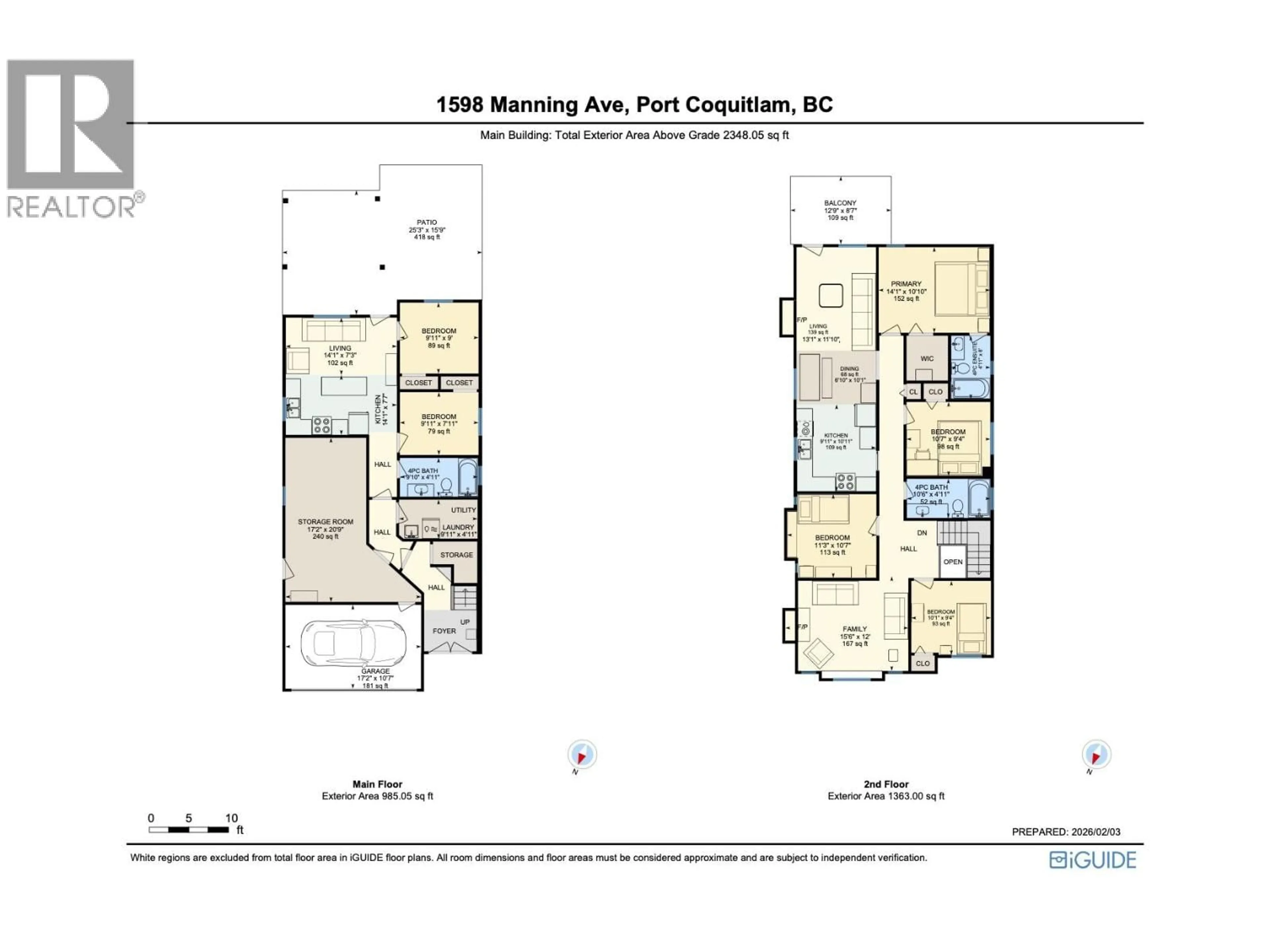 Floor plan for 1598 MANNING AVENUE, Port Coquitlam British Columbia V3B1K5