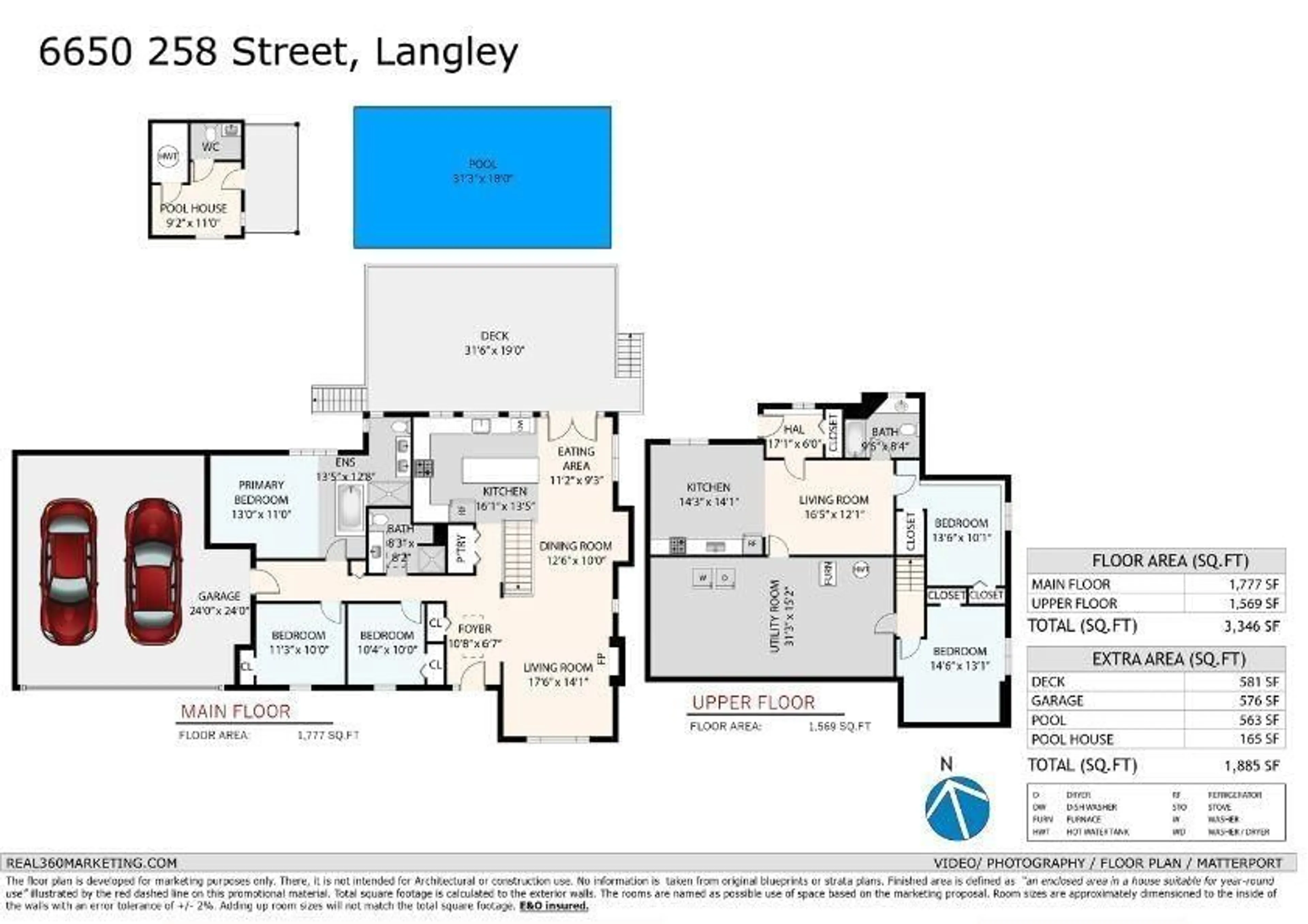 Floor plan for 6650 258 STREET, Langley British Columbia V4W1V3
