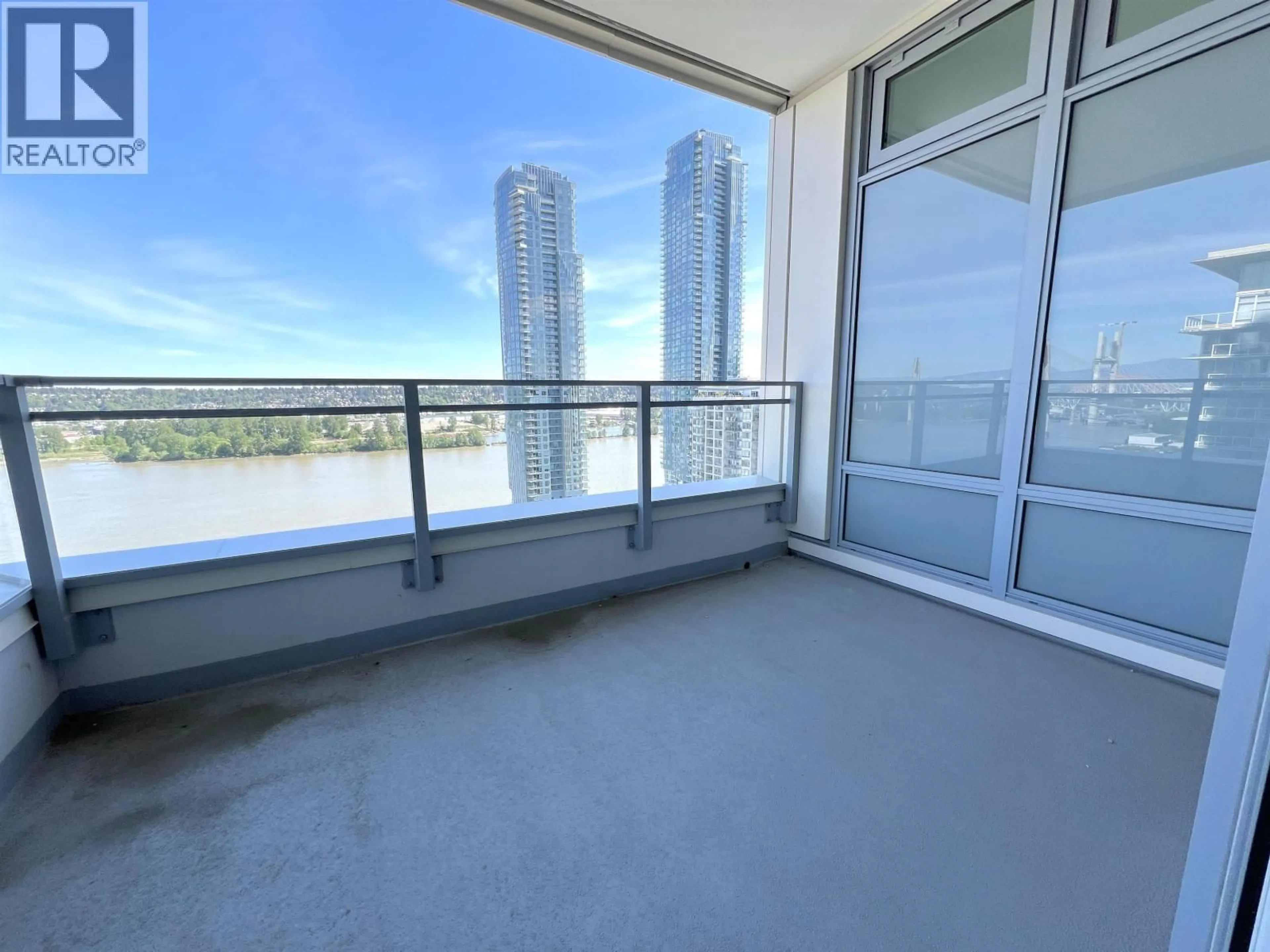 Balcony in the apartment, water/lake/river/ocean view for 1705 - 618 CARNARVON STREET, New Westminster British Columbia V3M0N9