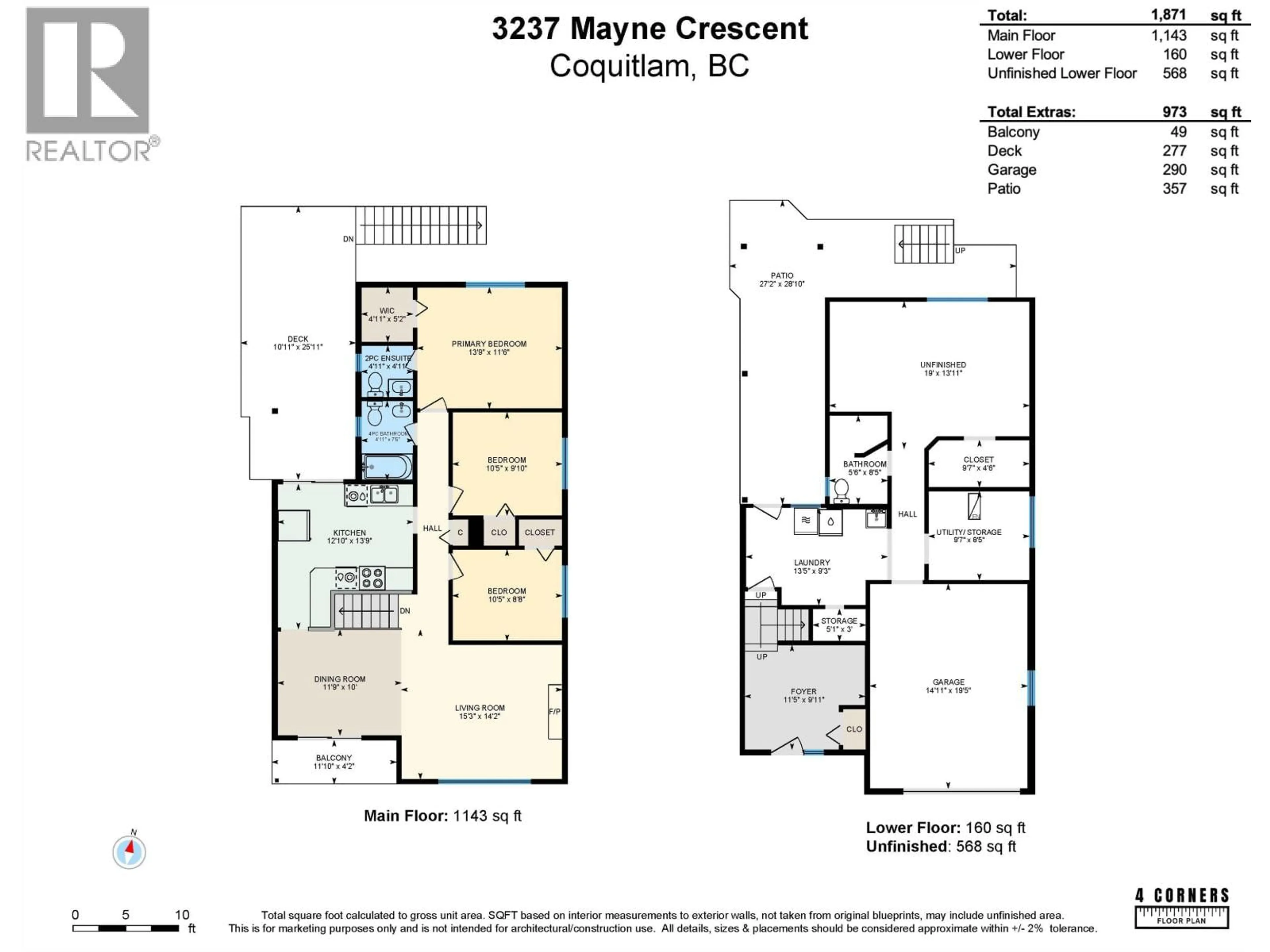 Floor plan for 3237 MAYNE CRESCENT, Coquitlam British Columbia V3E1C9