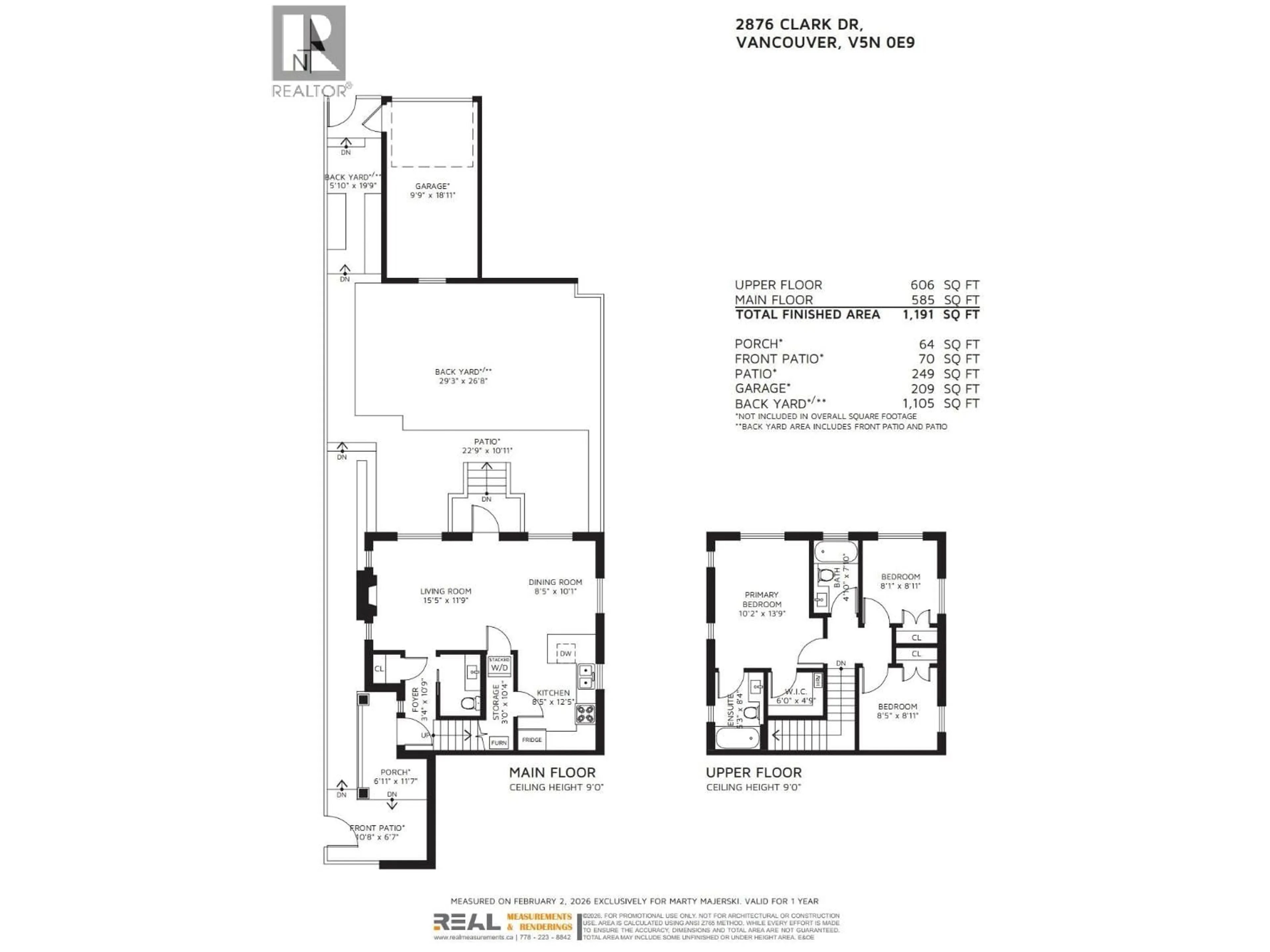 Floor plan for 2876 CLARK DRIVE, Vancouver British Columbia V5N0E9