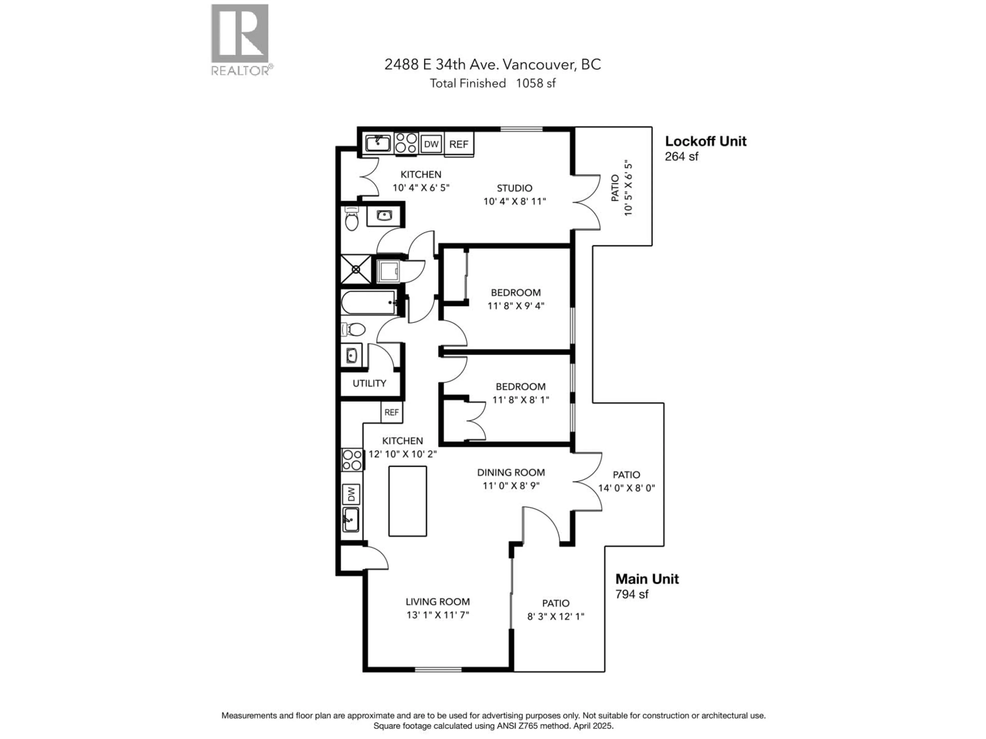 Floor plan for 2488 34TH AVENUE, Vancouver British Columbia V5R2A6