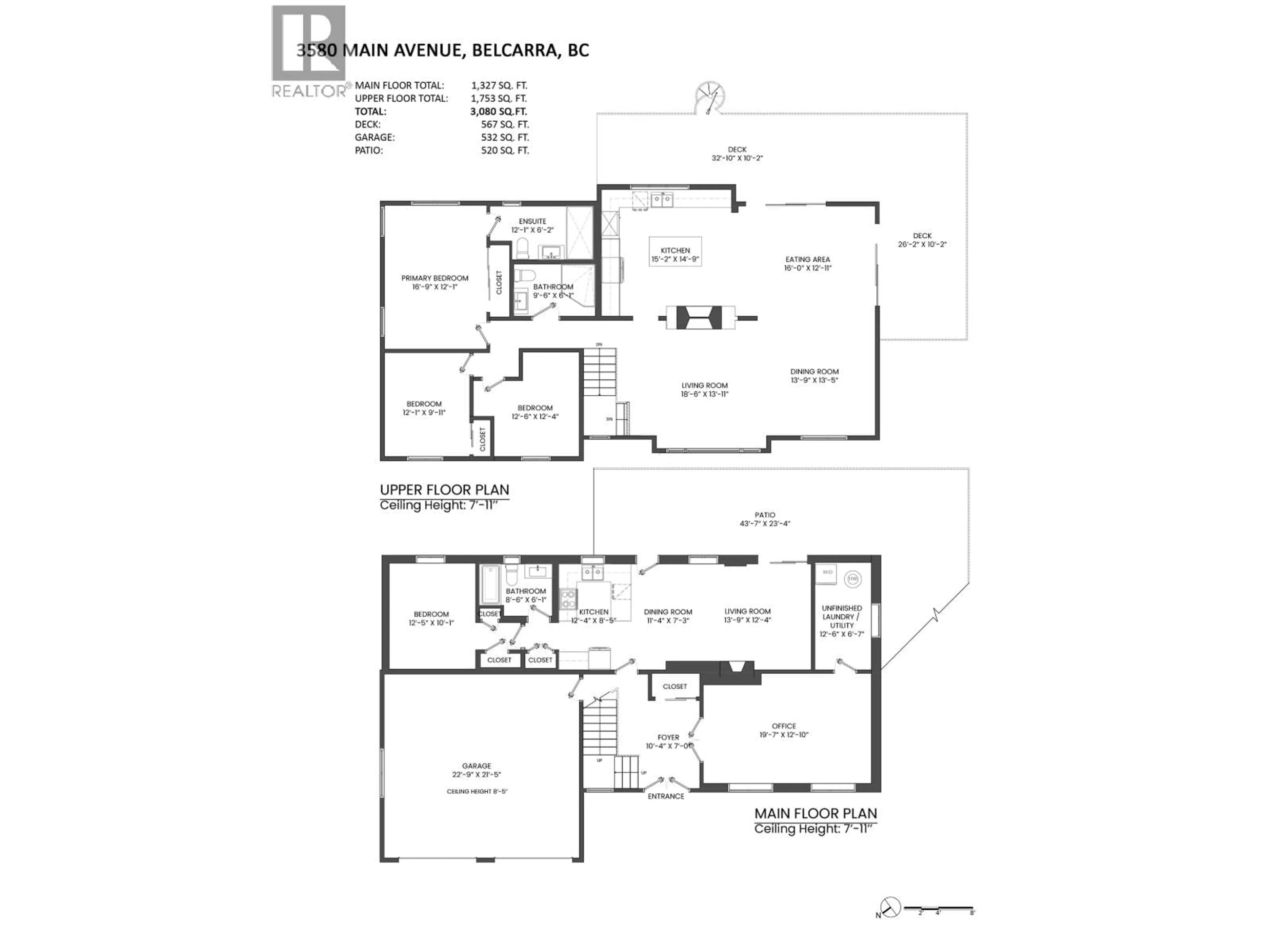Floor plan for 3580 MAIN AVENUE, Belcarra British Columbia V3H4R3