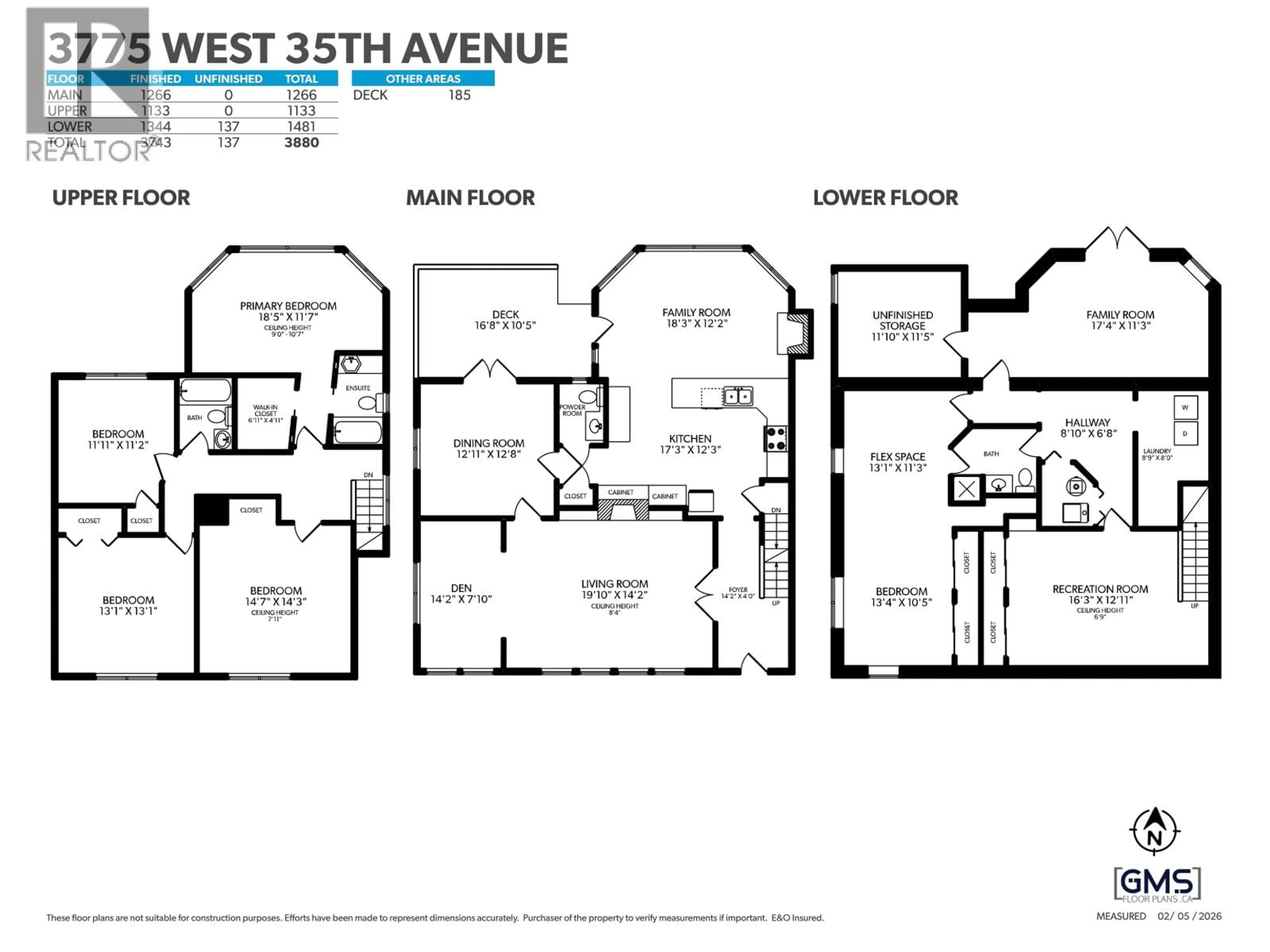 Floor plan for 3775 35TH AVENUE, Vancouver British Columbia V6N2N6