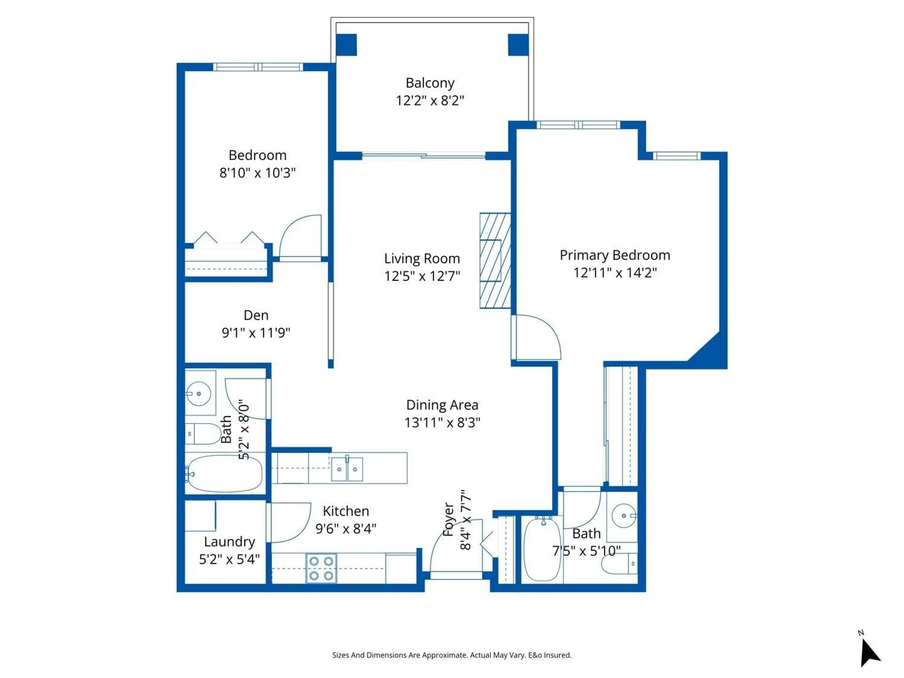 Floor plan for 202 - 33338 MAYFAIR AVENUE, Abbotsford British Columbia V2S0A4