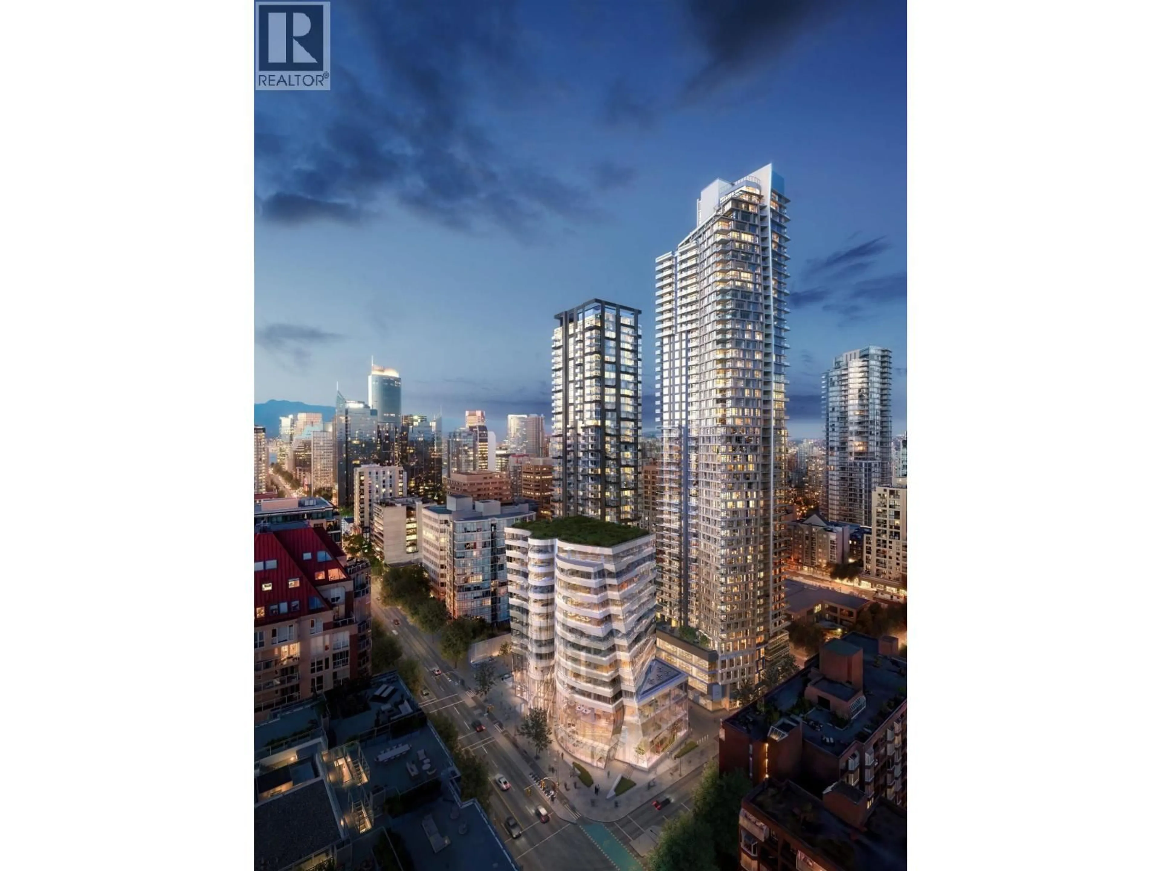 A pic from outside/outdoor area/front of a property/back of a property/a pic from drone, unknown for 2409 - 1277 HORNBY STREET, Vancouver British Columbia V6Z1W2