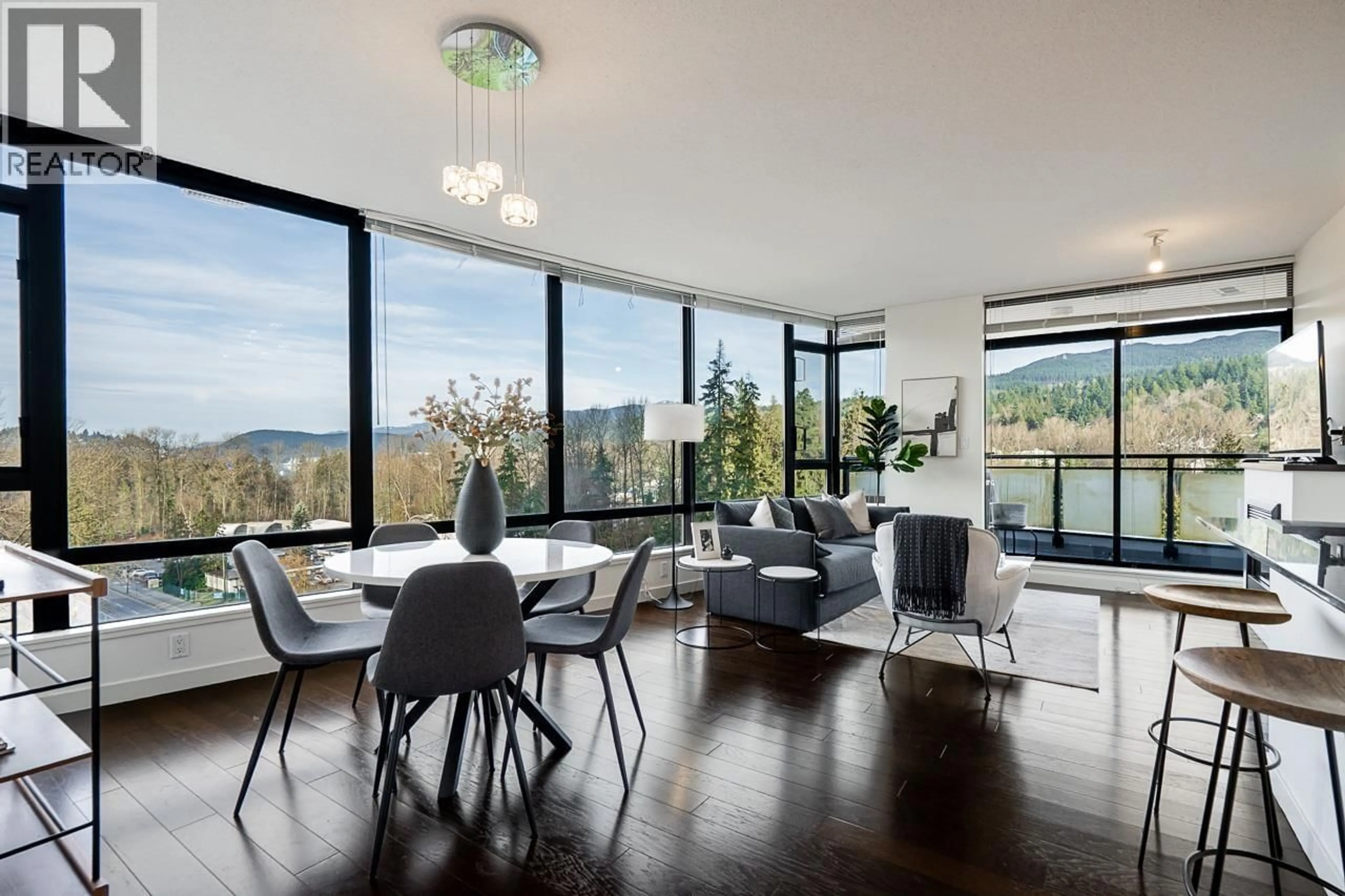 Dining room, wood/laminate floor for 706 - 110 BREW STREET, Port Moody British Columbia V3H0E4