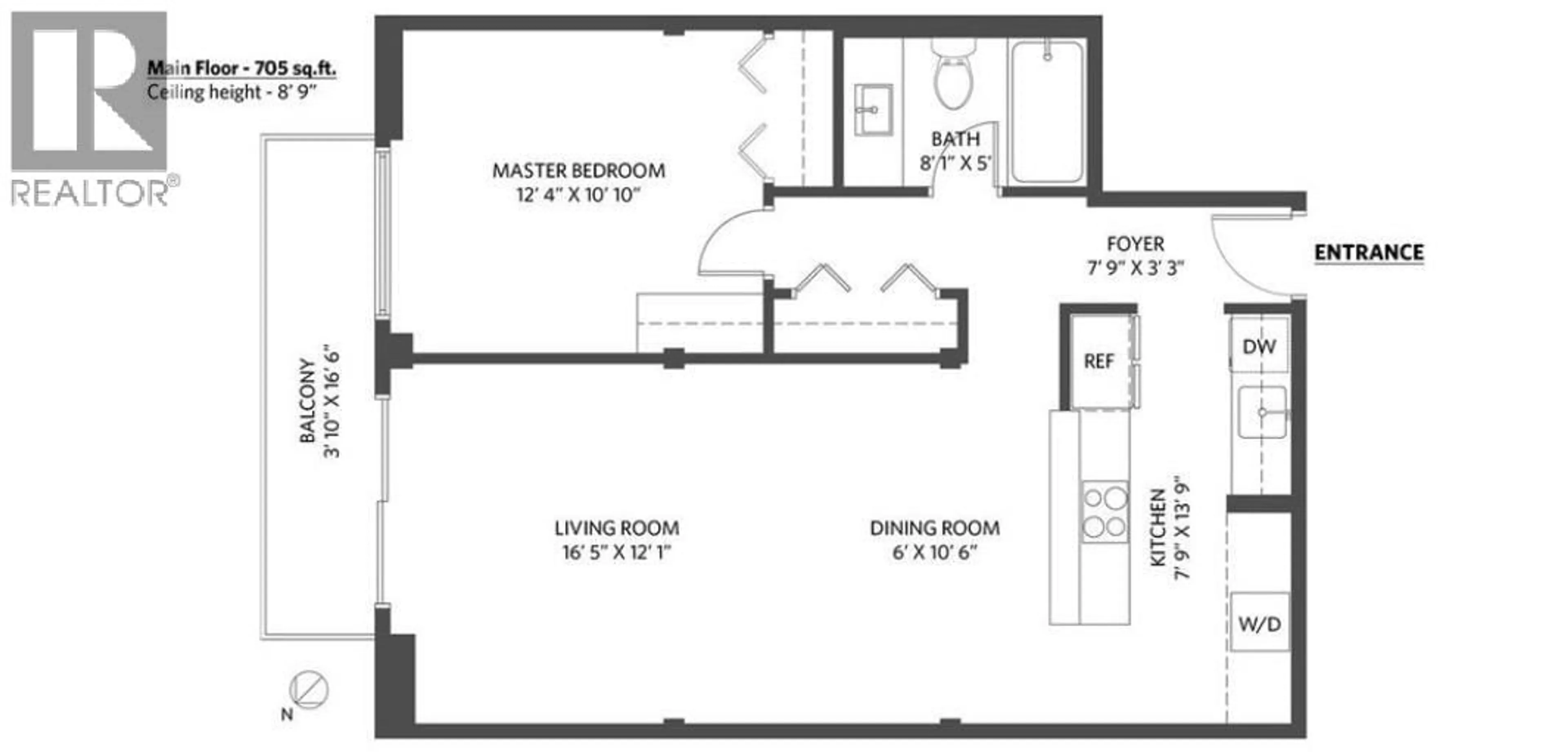 Floor plan for 304 - 1535 NELSON STREET, Vancouver British Columbia V6G1M2