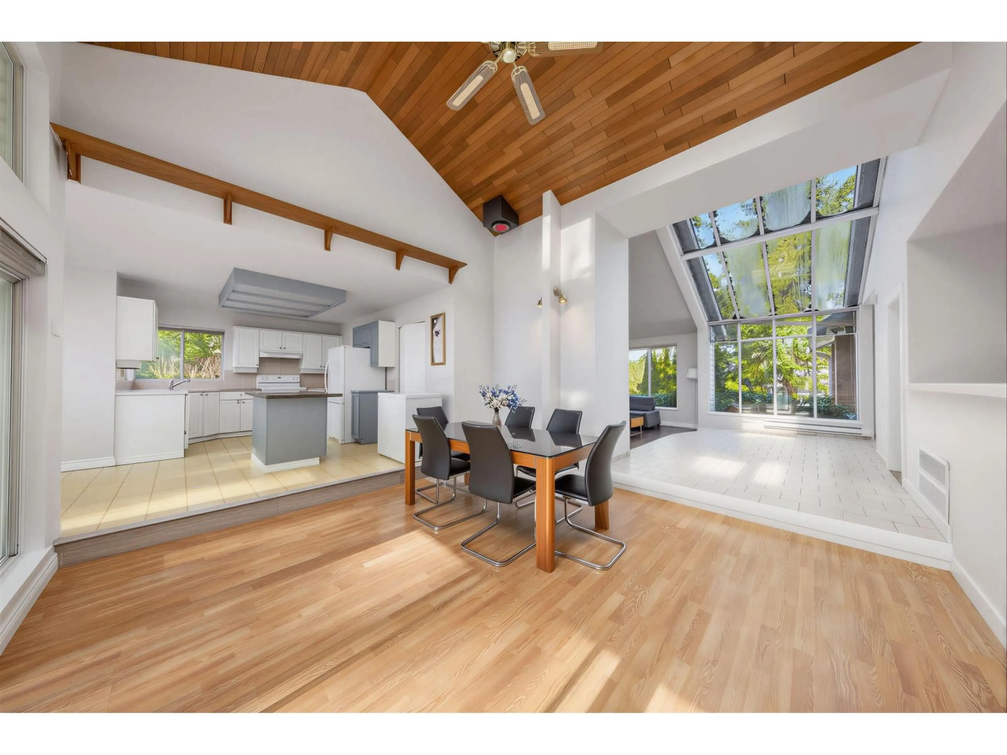 Open concept kitchen, wood/laminate floor for 17138 26A AVENUE, Surrey British Columbia V3Z0B3