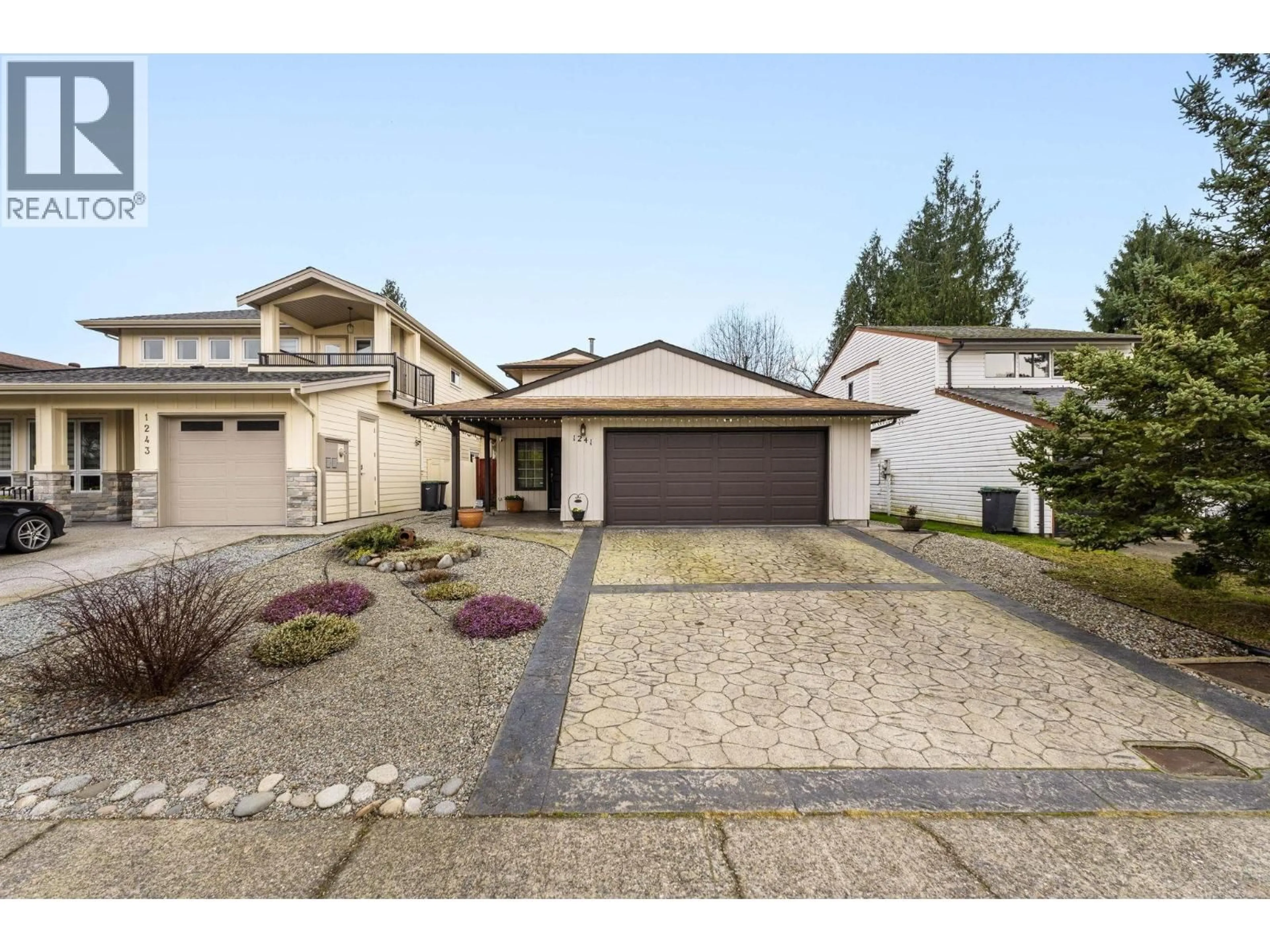 A pic from outside/outdoor area/front of a property/back of a property/a pic from drone, street for 1241 NESTOR STREET, Coquitlam British Columbia V3E1H4