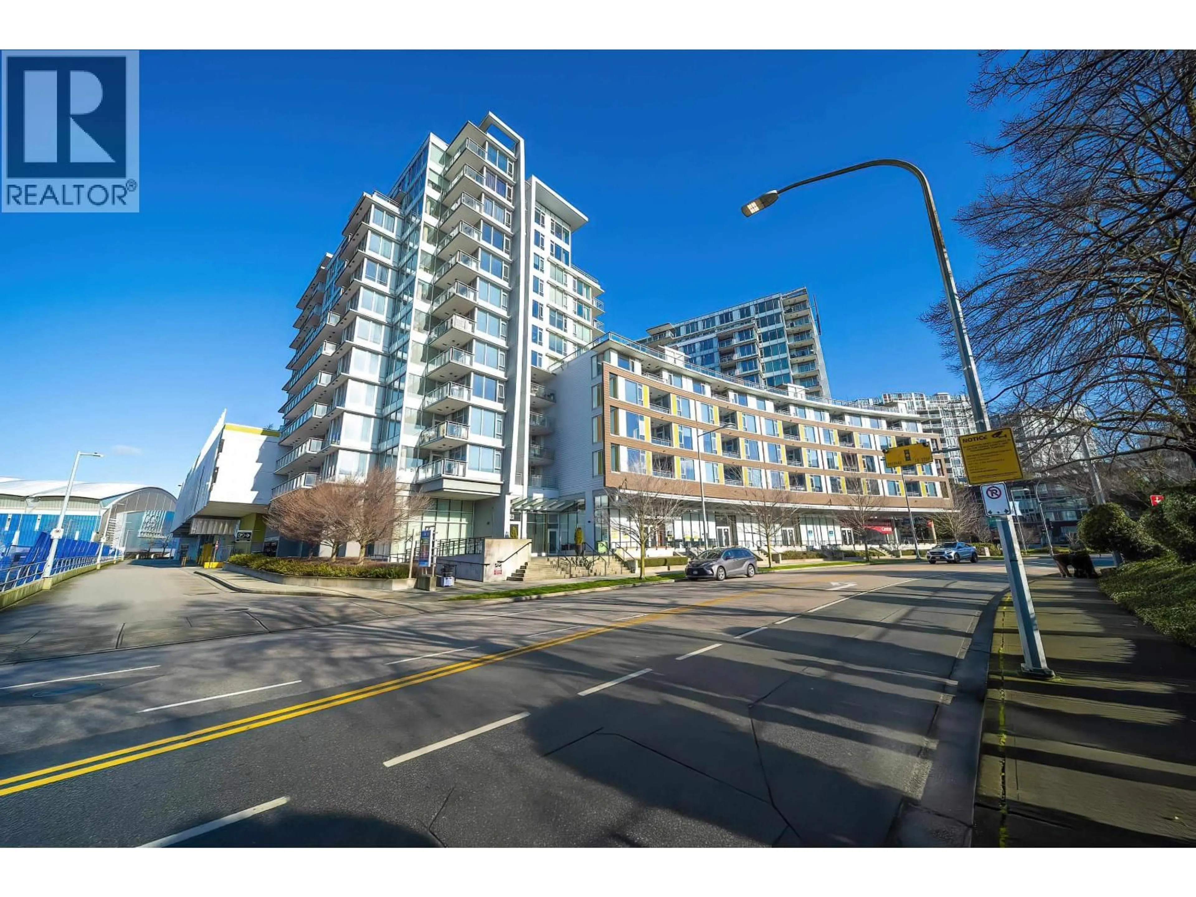 A pic from outside/outdoor area/front of a property/back of a property/a pic from drone, street for 1201 - 6951 ELMBRIDGE WAY, Richmond British Columbia V7C0A4