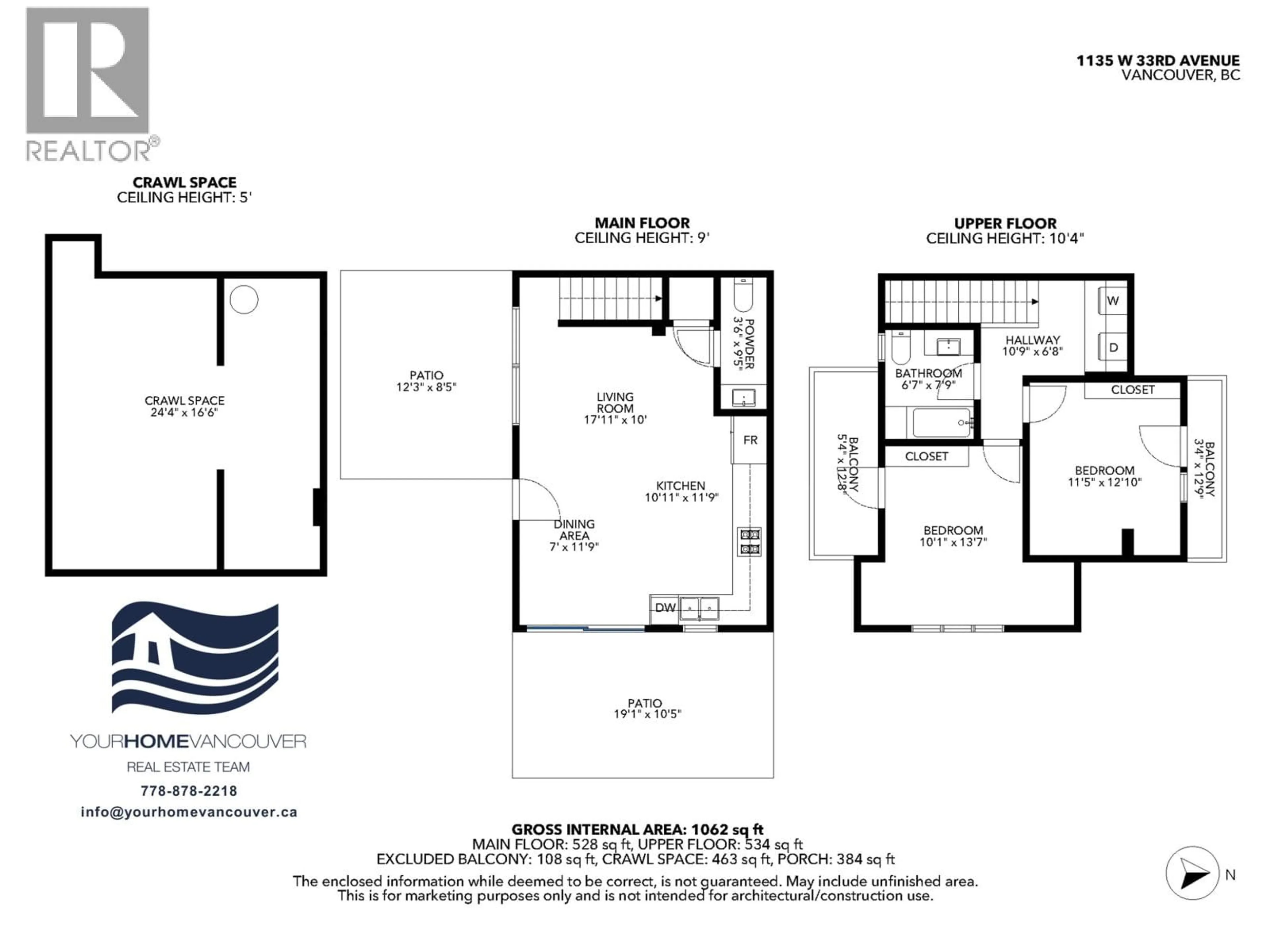 Floor plan for 1135 33RD AVENUE, Vancouver British Columbia V6M1A3
