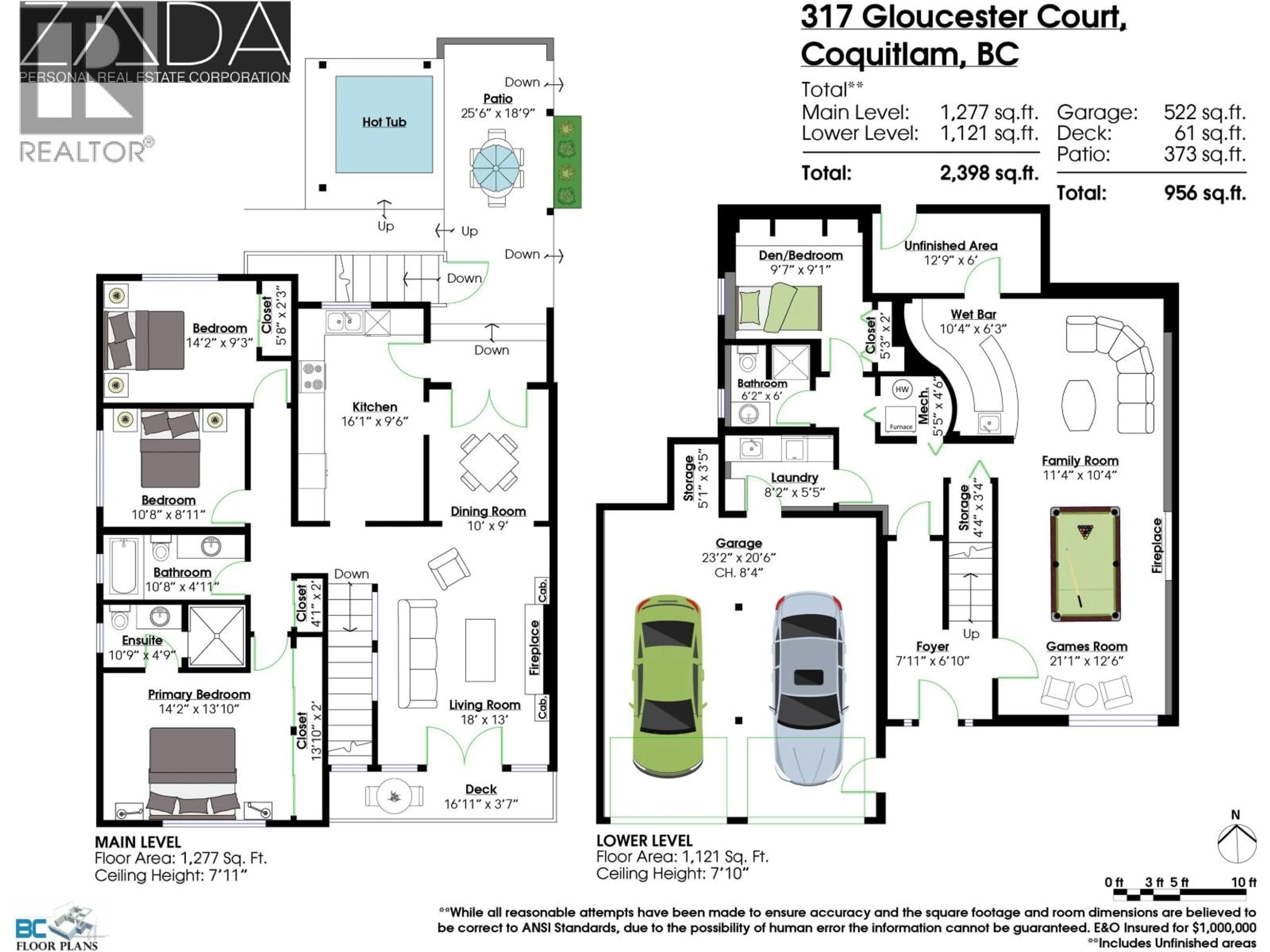 Floor plan for 317 GLOUCESTER COURT, Coquitlam British Columbia V3K5S6
