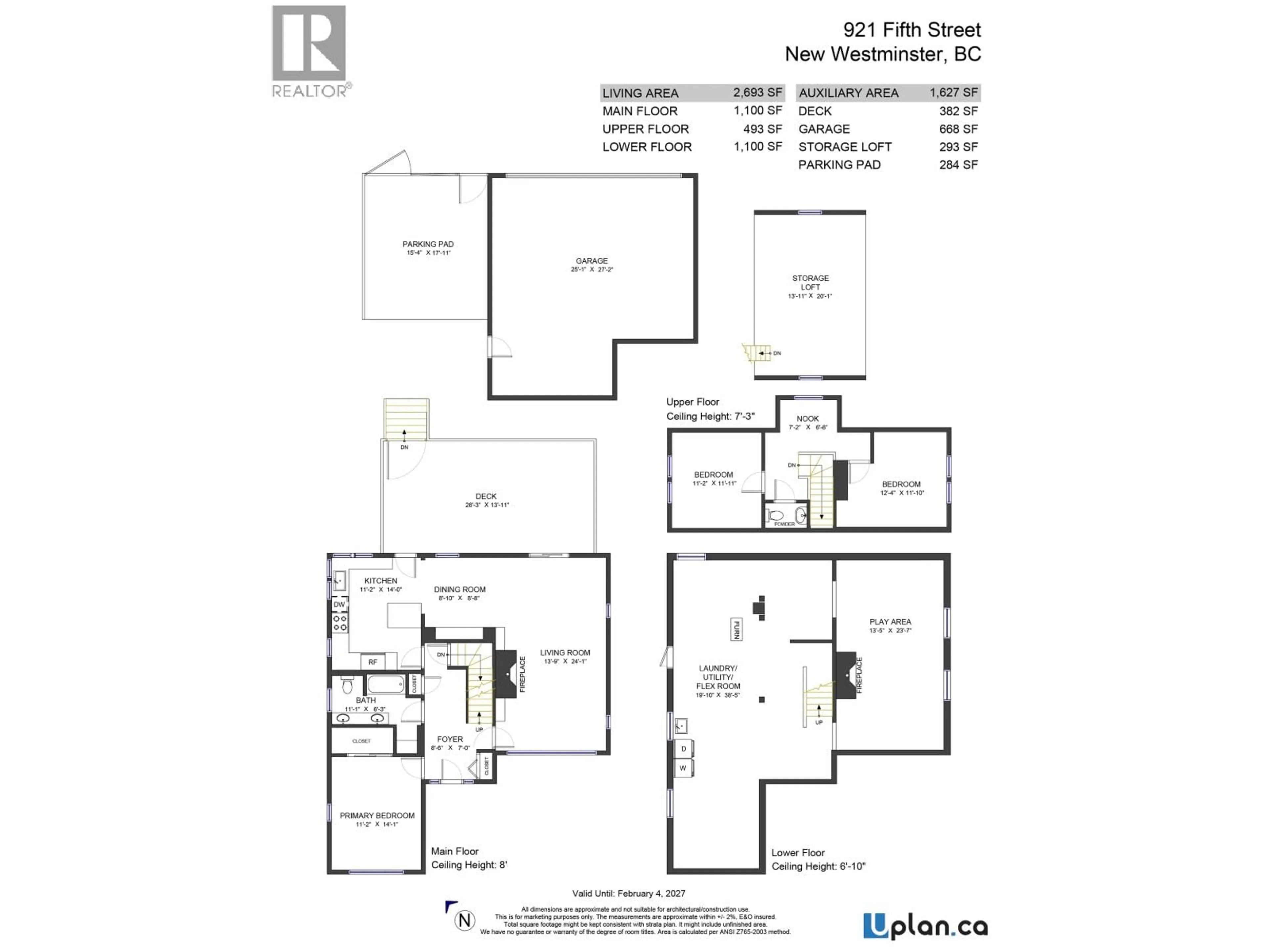 Floor plan for 921 FIFTH STREET, New Westminster British Columbia V3L2Y5