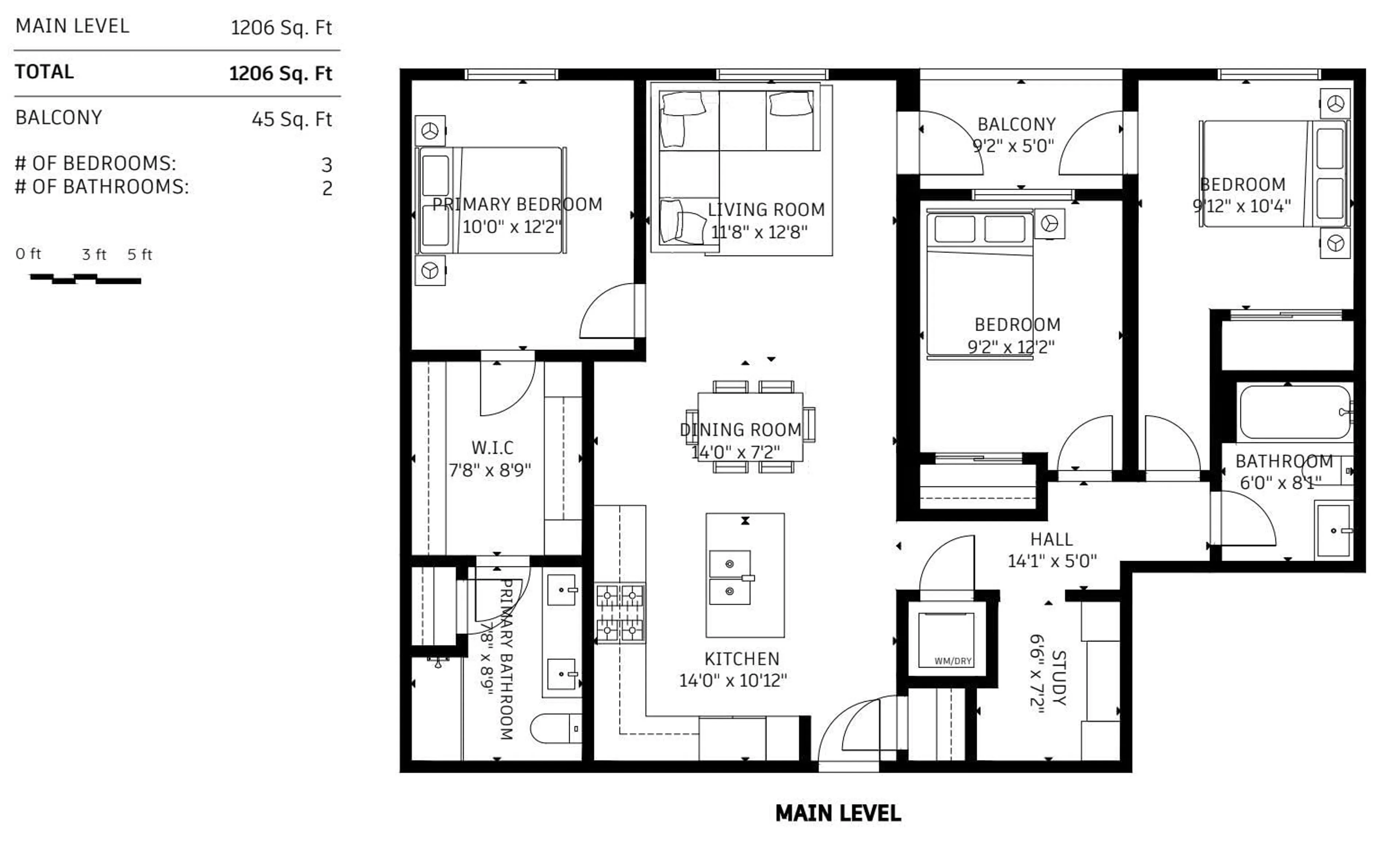 Floor plan for A412 - 20018 83A AVENUE, Langley British Columbia V2Y3P2