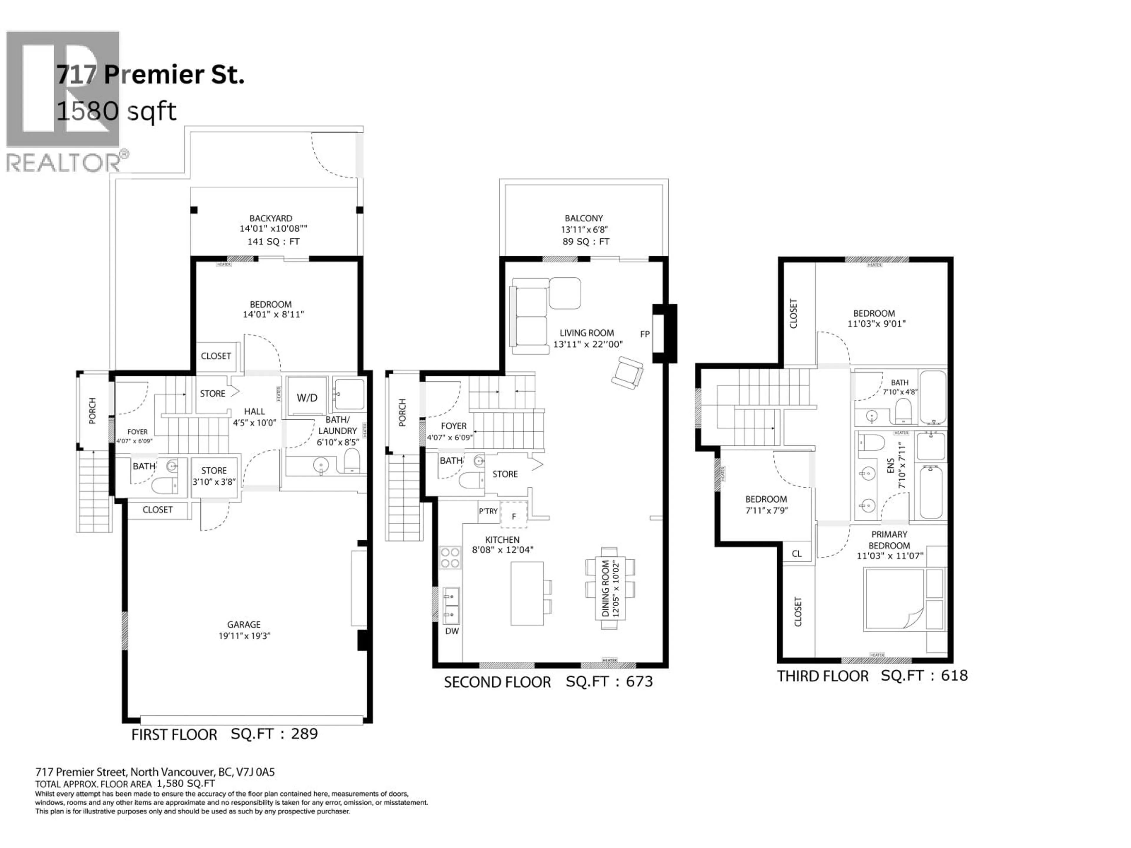 Floor plan for 717 PREMIER STREET, North Vancouver British Columbia V7J0A5