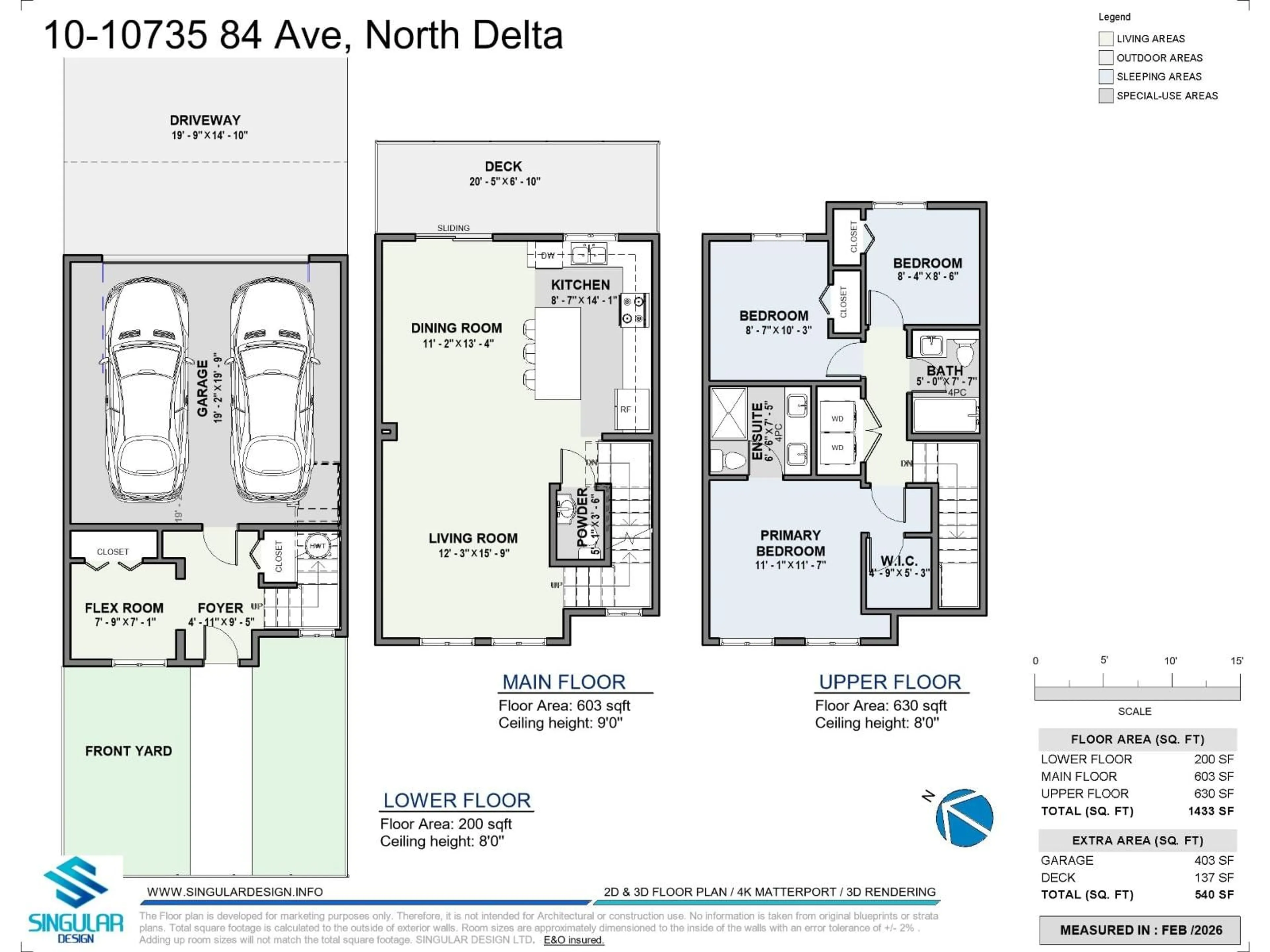 Floor plan for 10 - 10735 84 AVENUE, Delta British Columbia V4C0C7