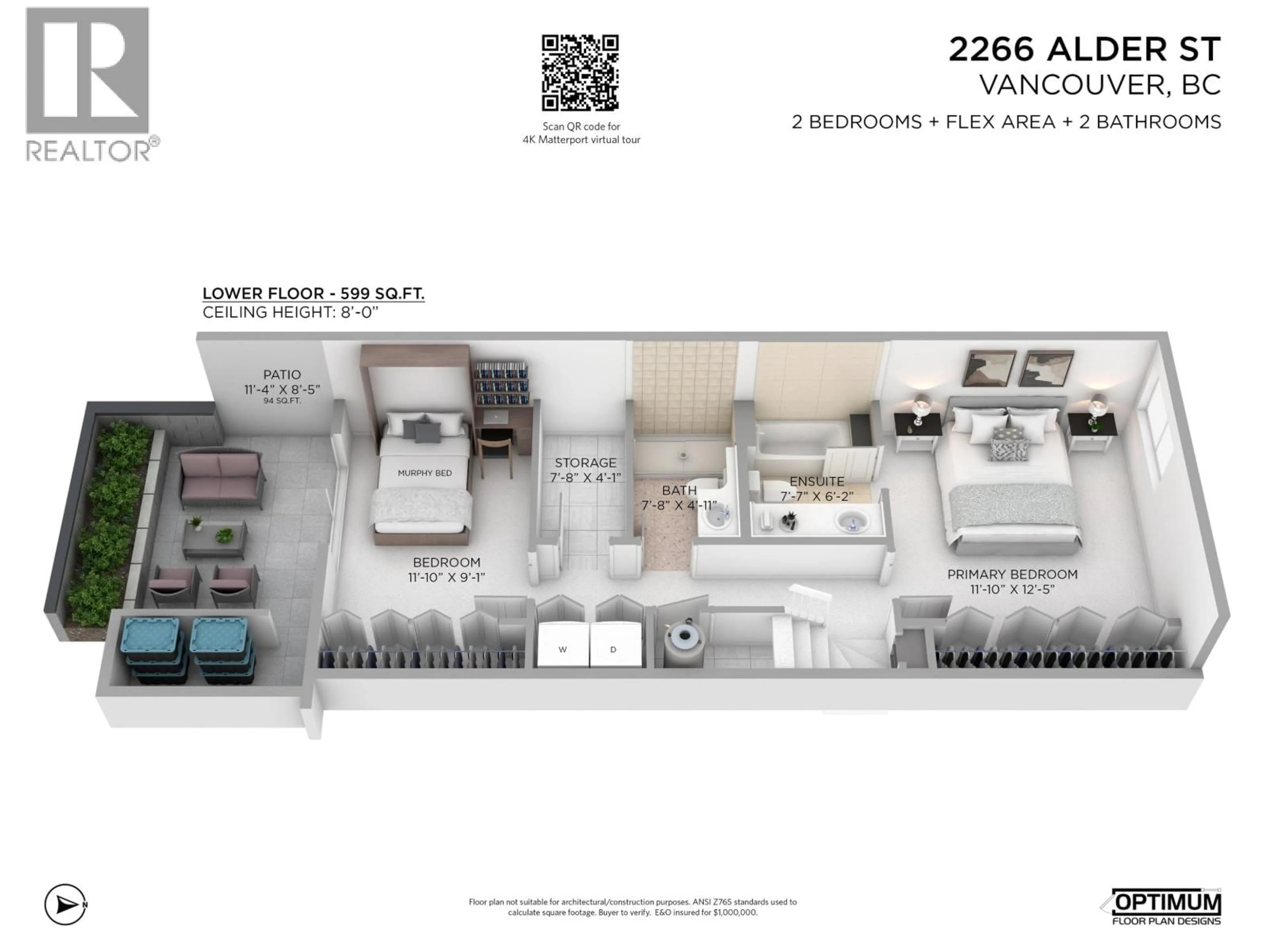 Floor plan for 2266 ALDER STREET, Vancouver British Columbia V6H2R9