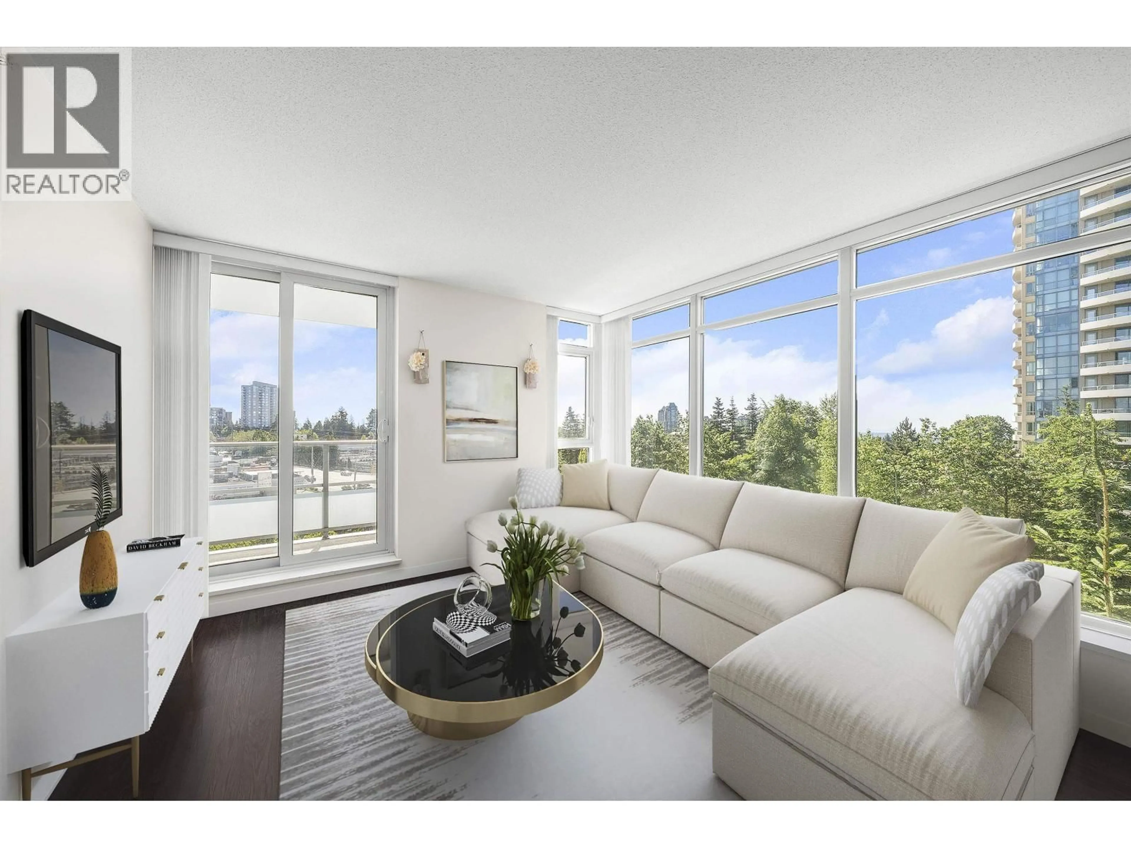 Living room with furniture, unknown for 506 - 6688 ARCOLA STREET, Burnaby British Columbia V5E0B3