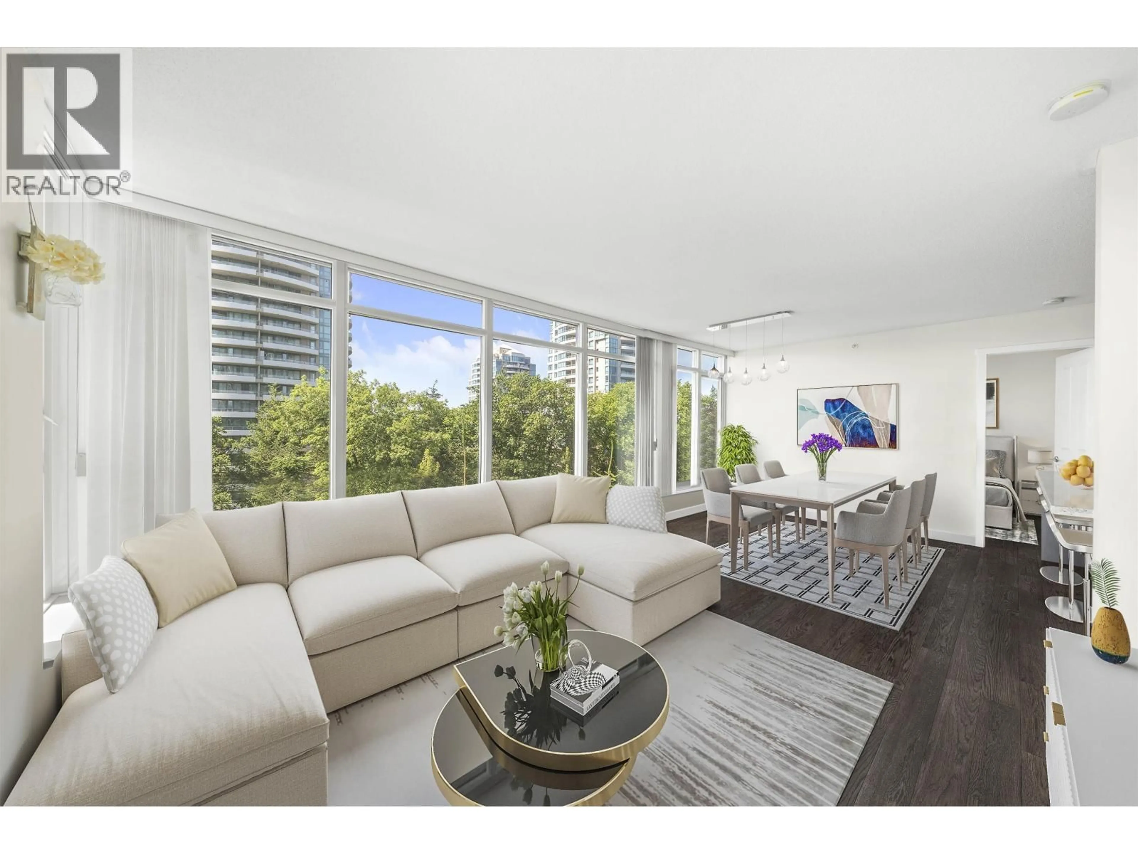 Living room with furniture, unknown for 506 - 6688 ARCOLA STREET, Burnaby British Columbia V5E0B3