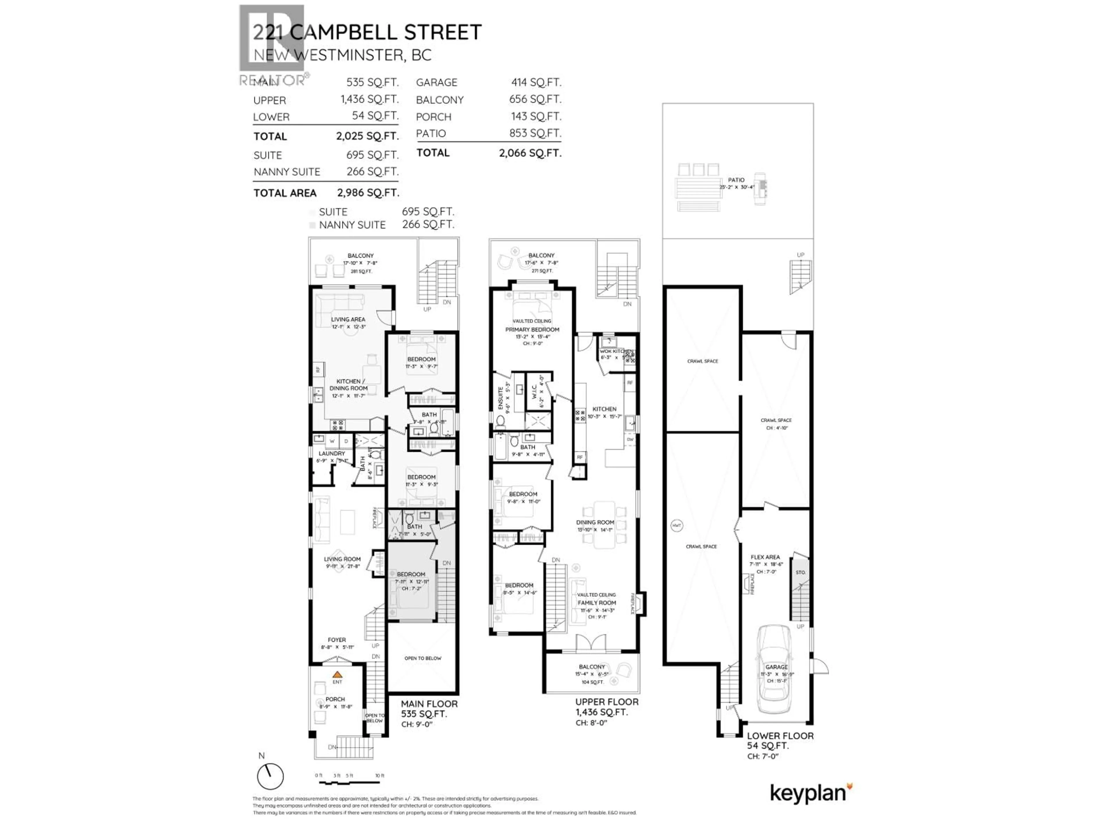 Floor plan for 221 CAMPBELL STREET, New Westminster British Columbia V3M5K8